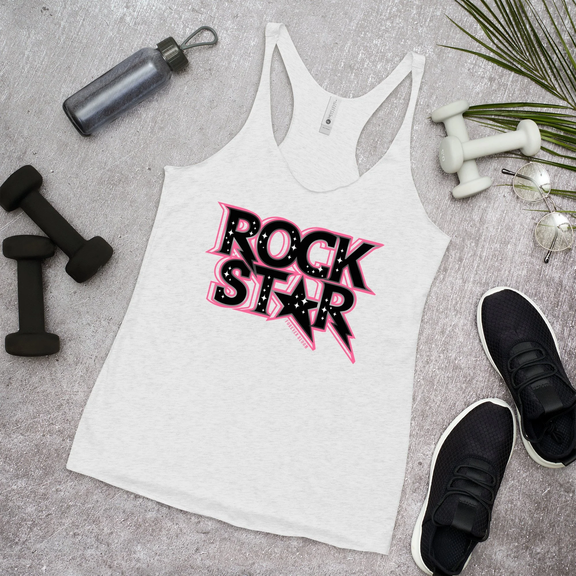 Women's Racerback Tank_ rockstarRAWEDGE