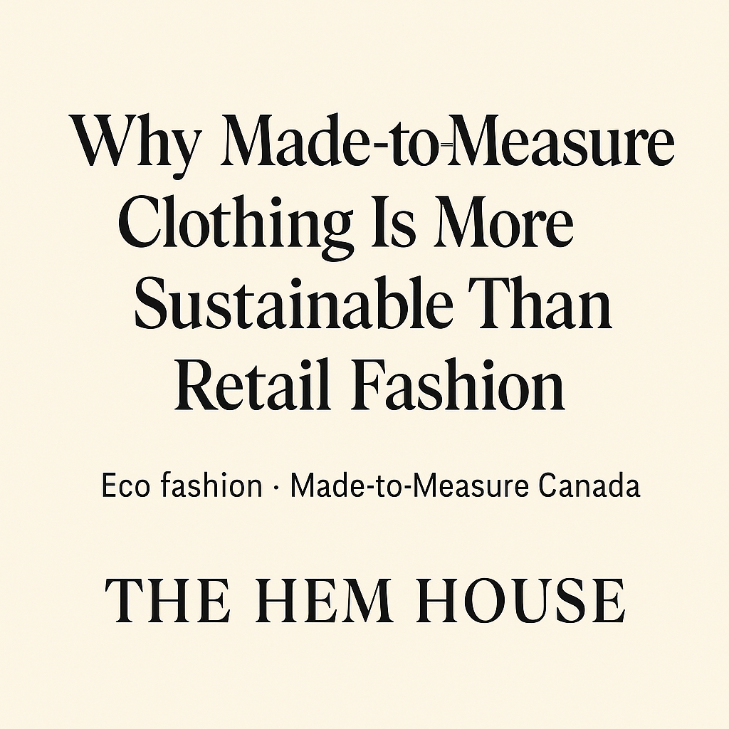 Why Made-to-Measure Clothing Is More Sustainable Than Retail Fashion