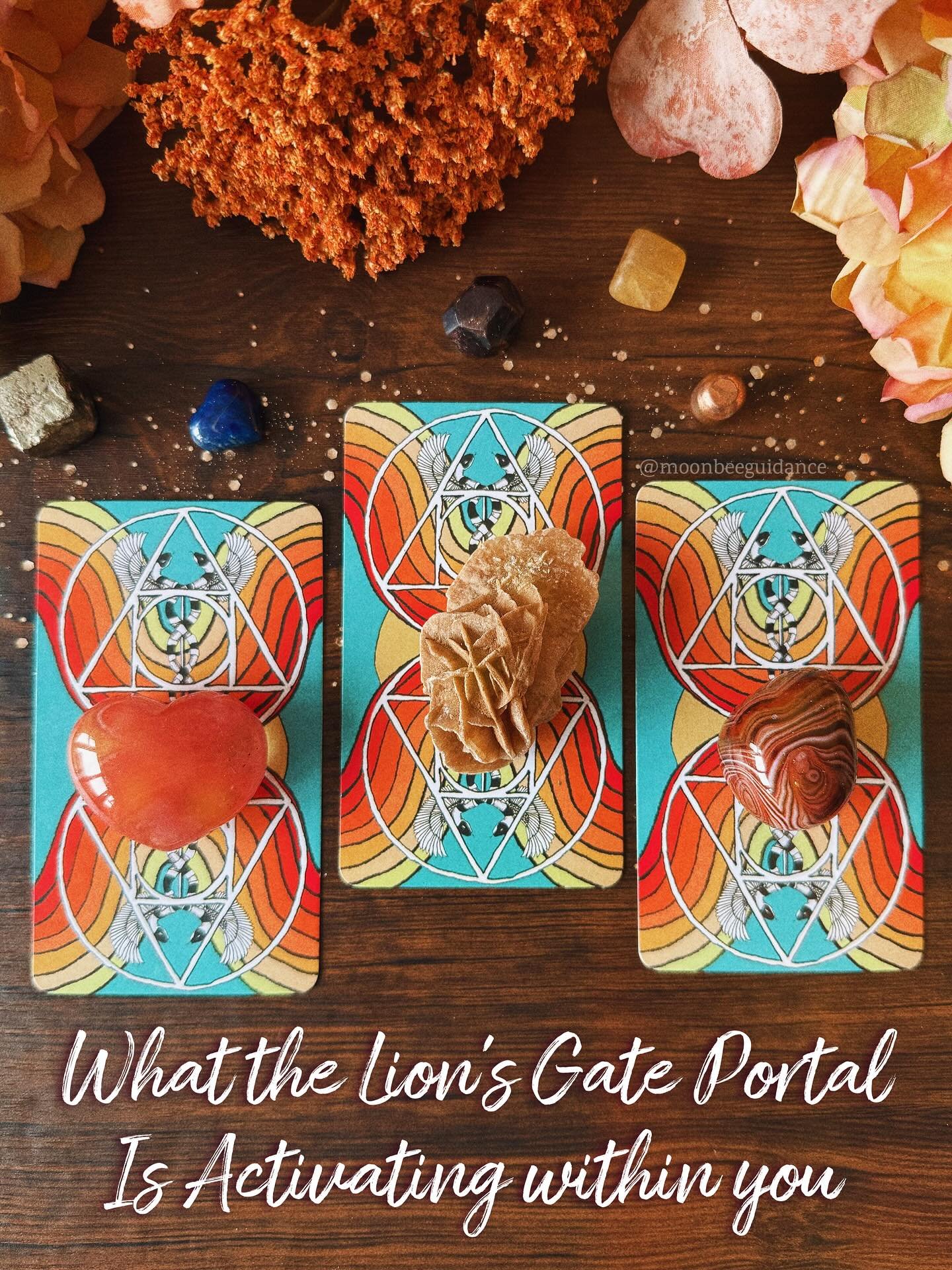 Today&rsquo;s Pick-a-Card is inspired by the powerful energies of the Lion&rsquo;s Gate Portal 🦁✨
As Sirius (the Dog Star), Orion, and Earth align, a potent manifestation portal opens, peaking tomorrow (8/8).

This is a sacred time to reflect on how