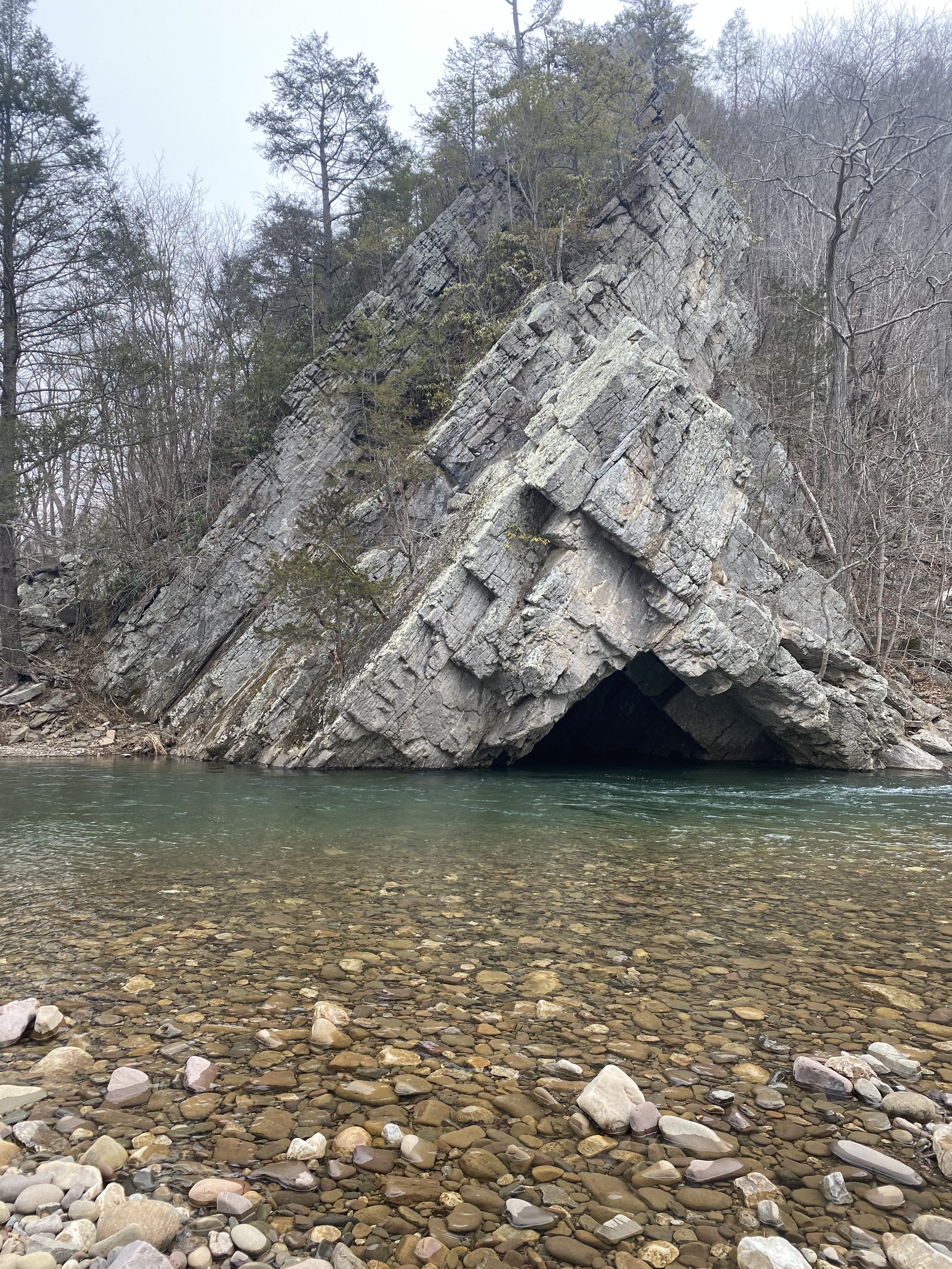 Triangle Rock in West Virginia.