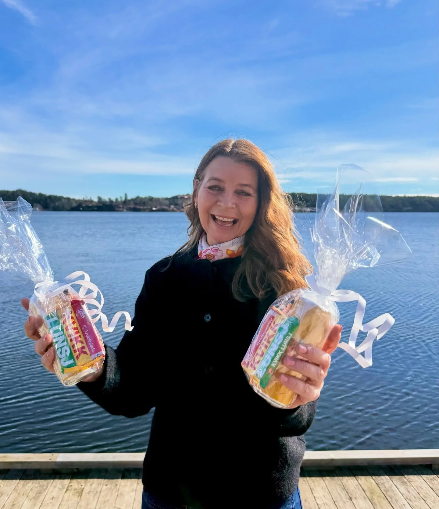 Det beste med jobben v&aring;r er n&aring;r vi reiser rundt til alle v&aring;re kontakter med en liten oppmerksomhet☀️