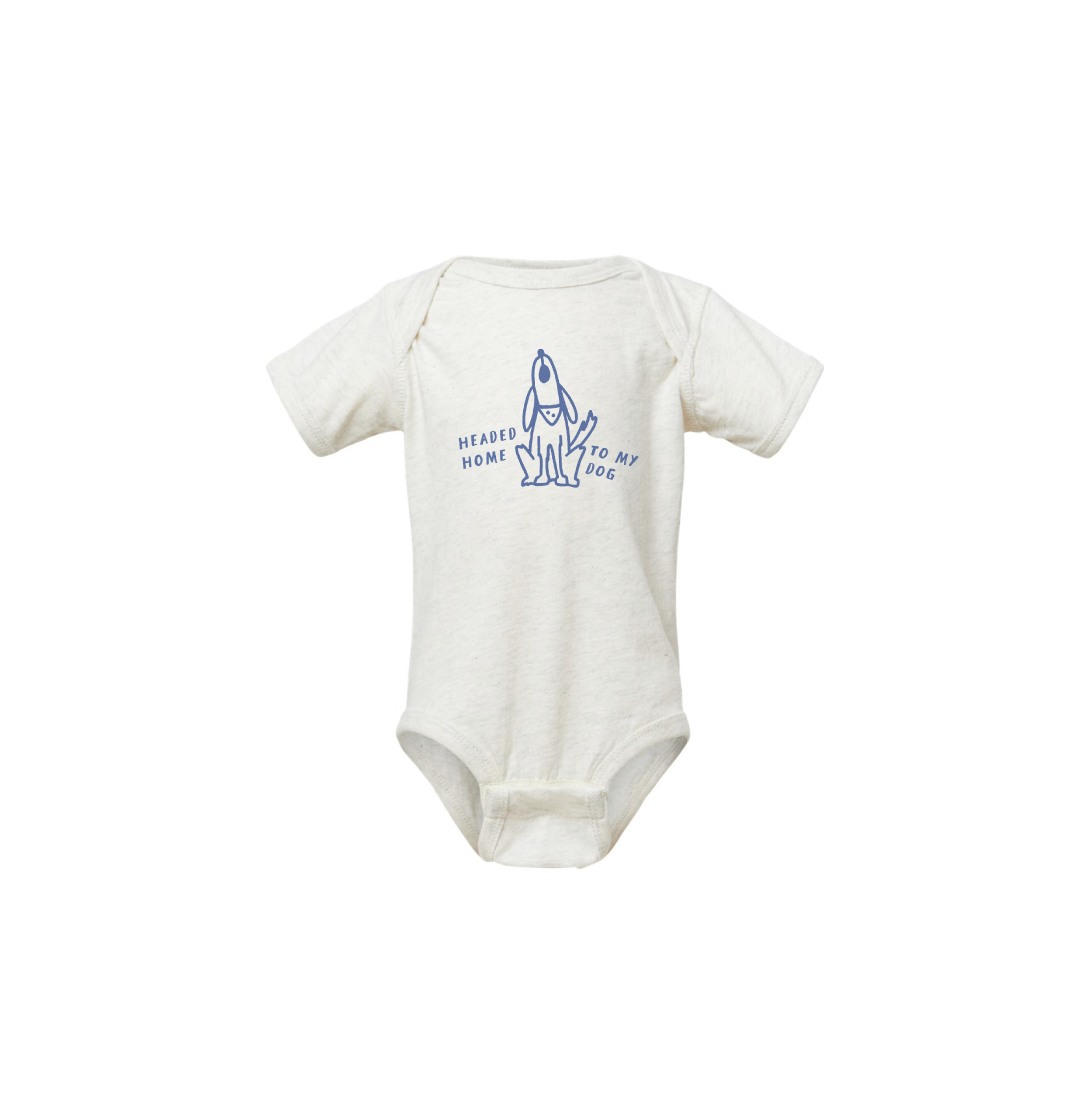 Headed Home to My Dog Baby Onesie