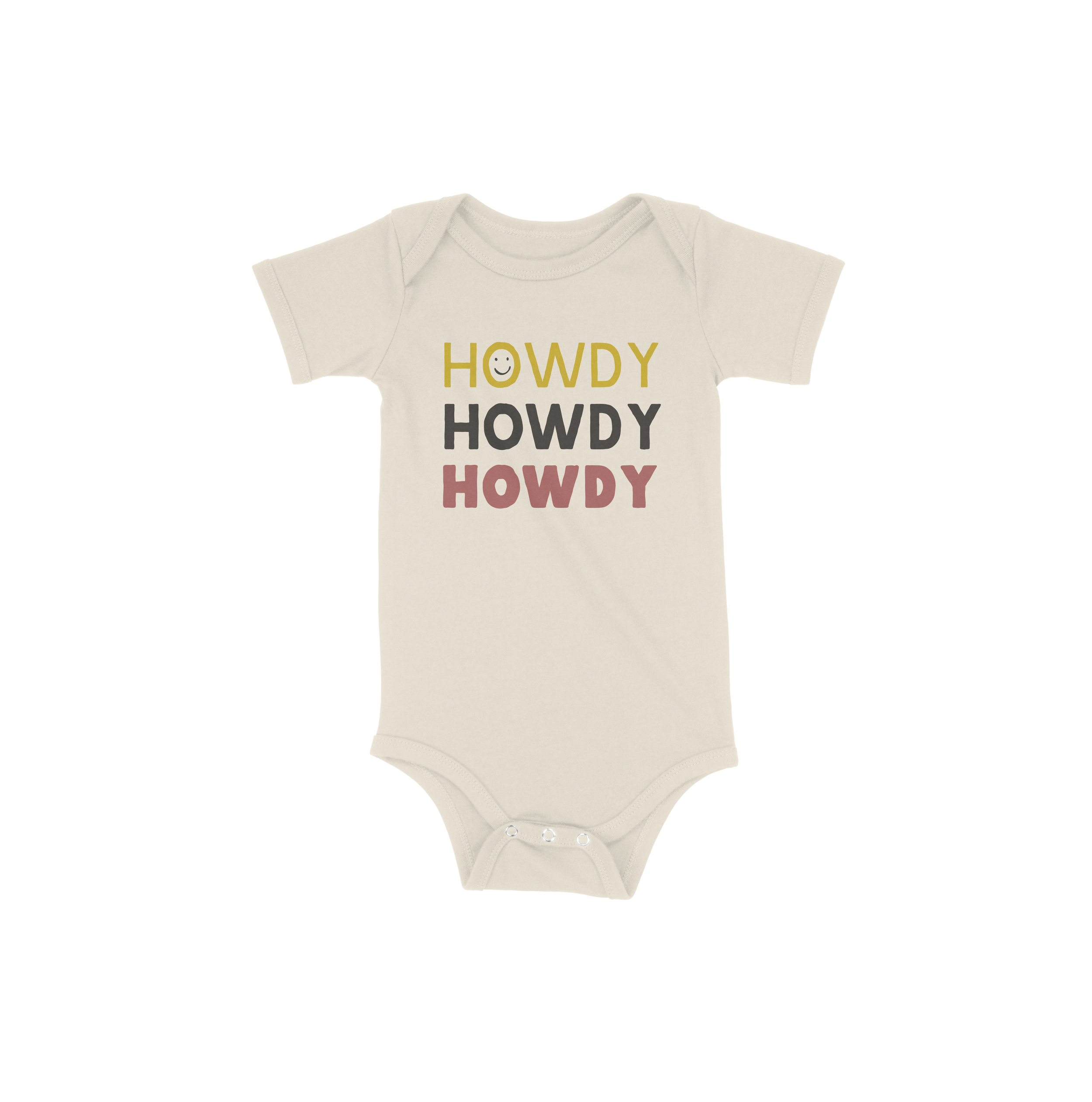 Howdy Trio Baby Onesie