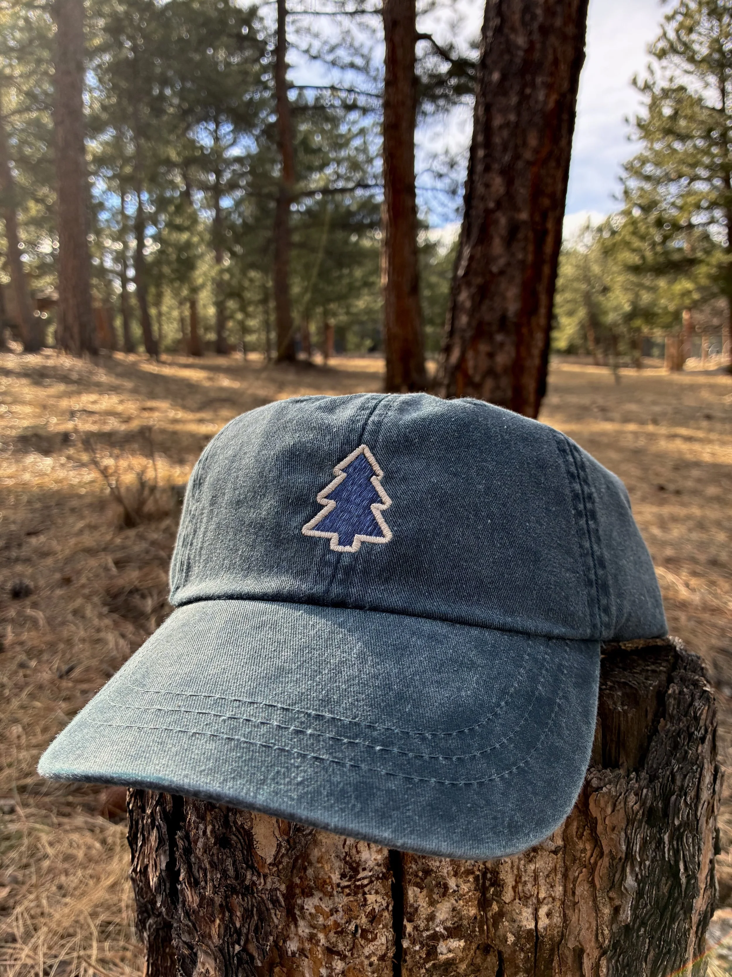 Embroidered Tree Badge Dad Hat