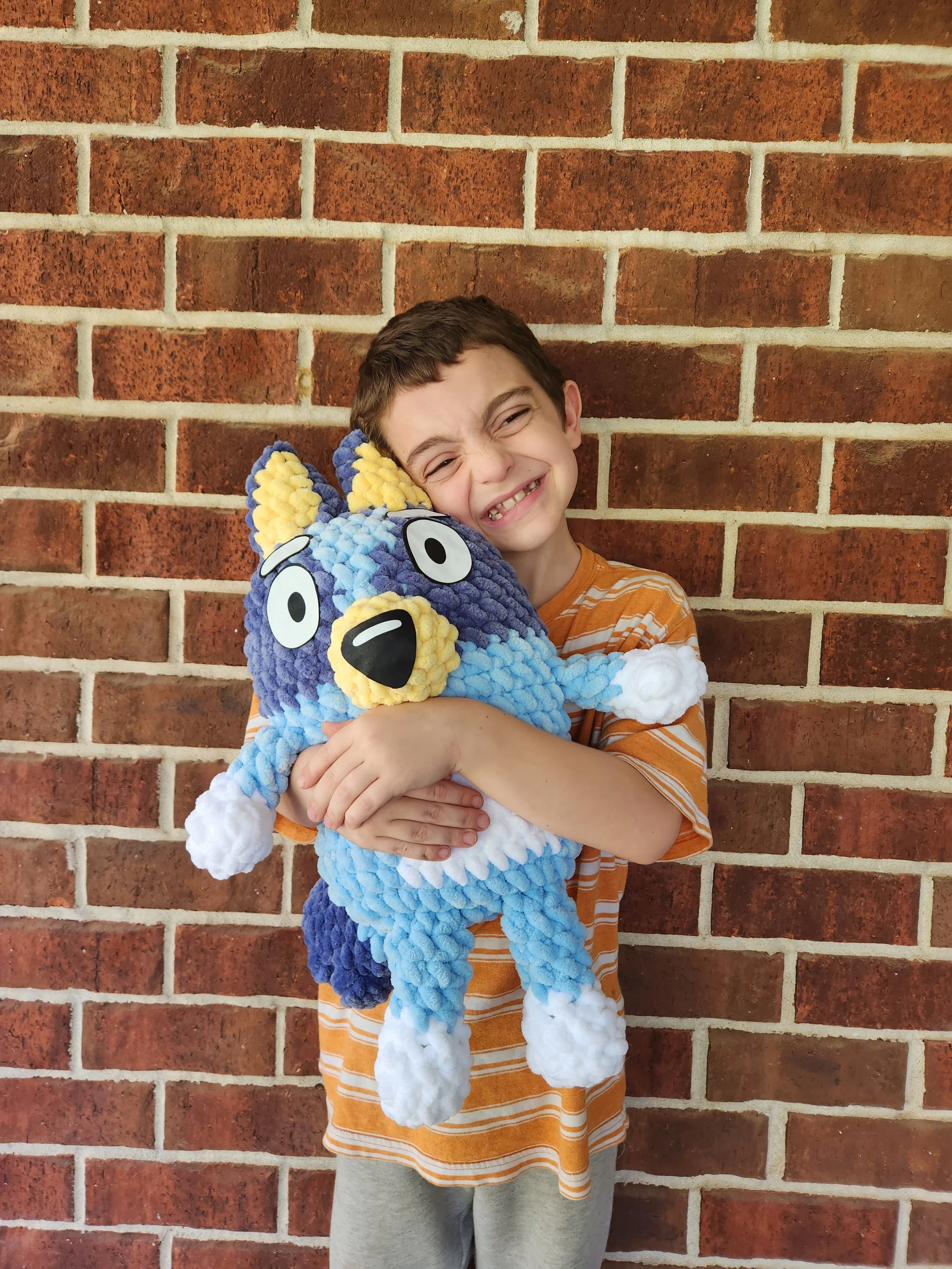 Crochet Extra Large Blue and Orange Heeler Puppies (Copy)