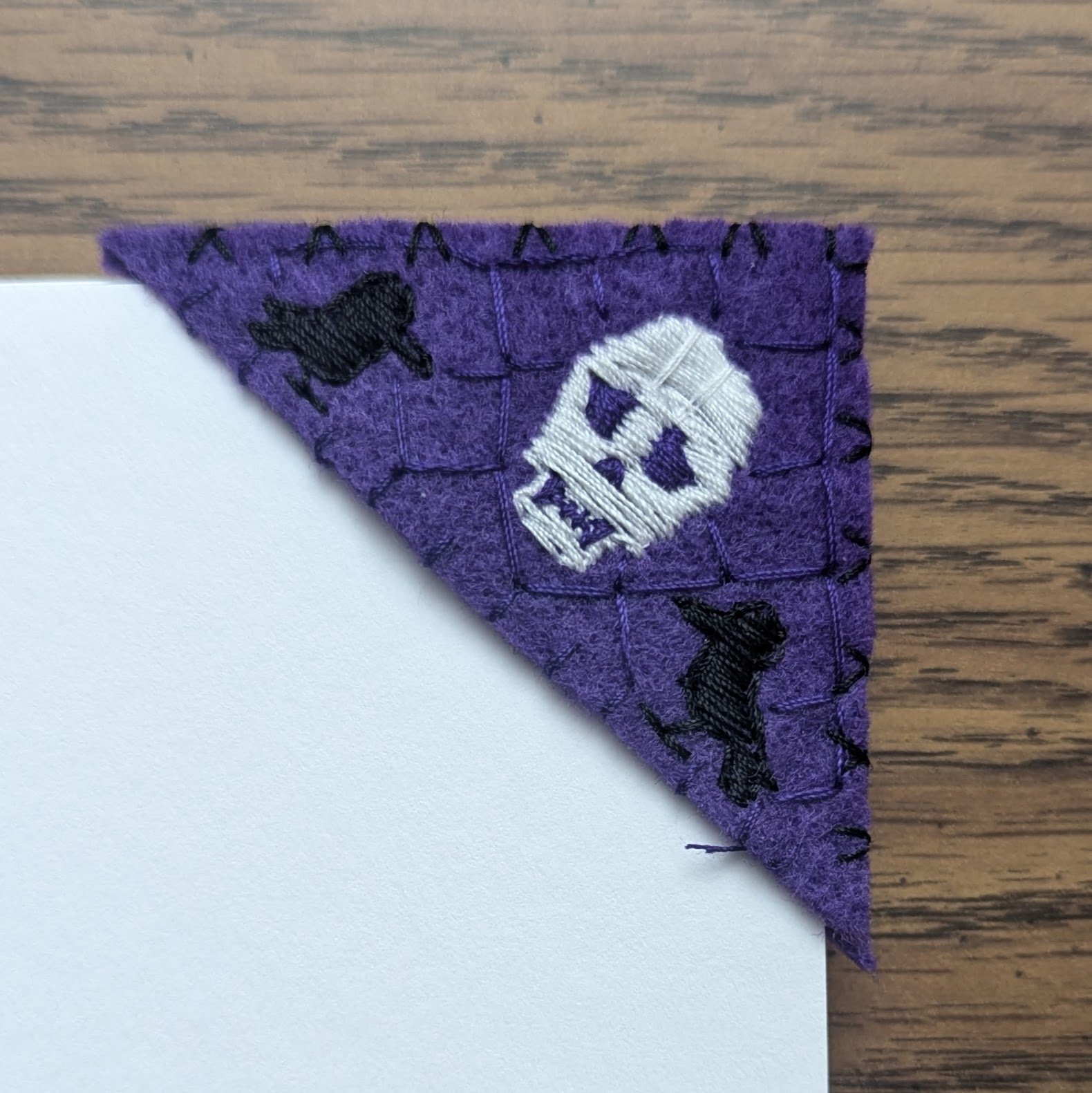 Embroidered Bookmark, 01/2025 I made quite a few of these to sell. This one was my favorite and has already been sold, but there may still be some available in my shop! Click the picture for more.