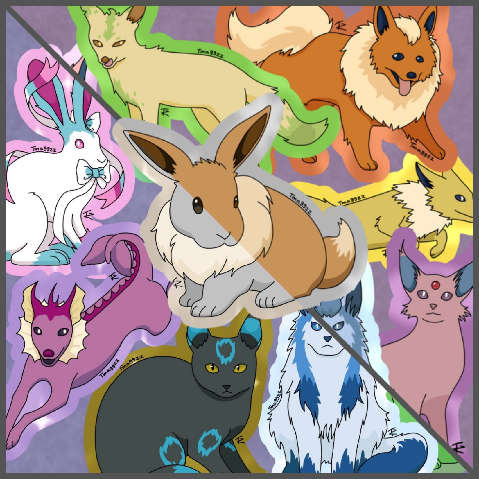 Elemental Monsters, 03/2025 You may recognize these creatures from the popular Pokemon franchise. This is my take on mixing these fantastical creatures with real life animals to bring out their unique personalities. Click the picture for more