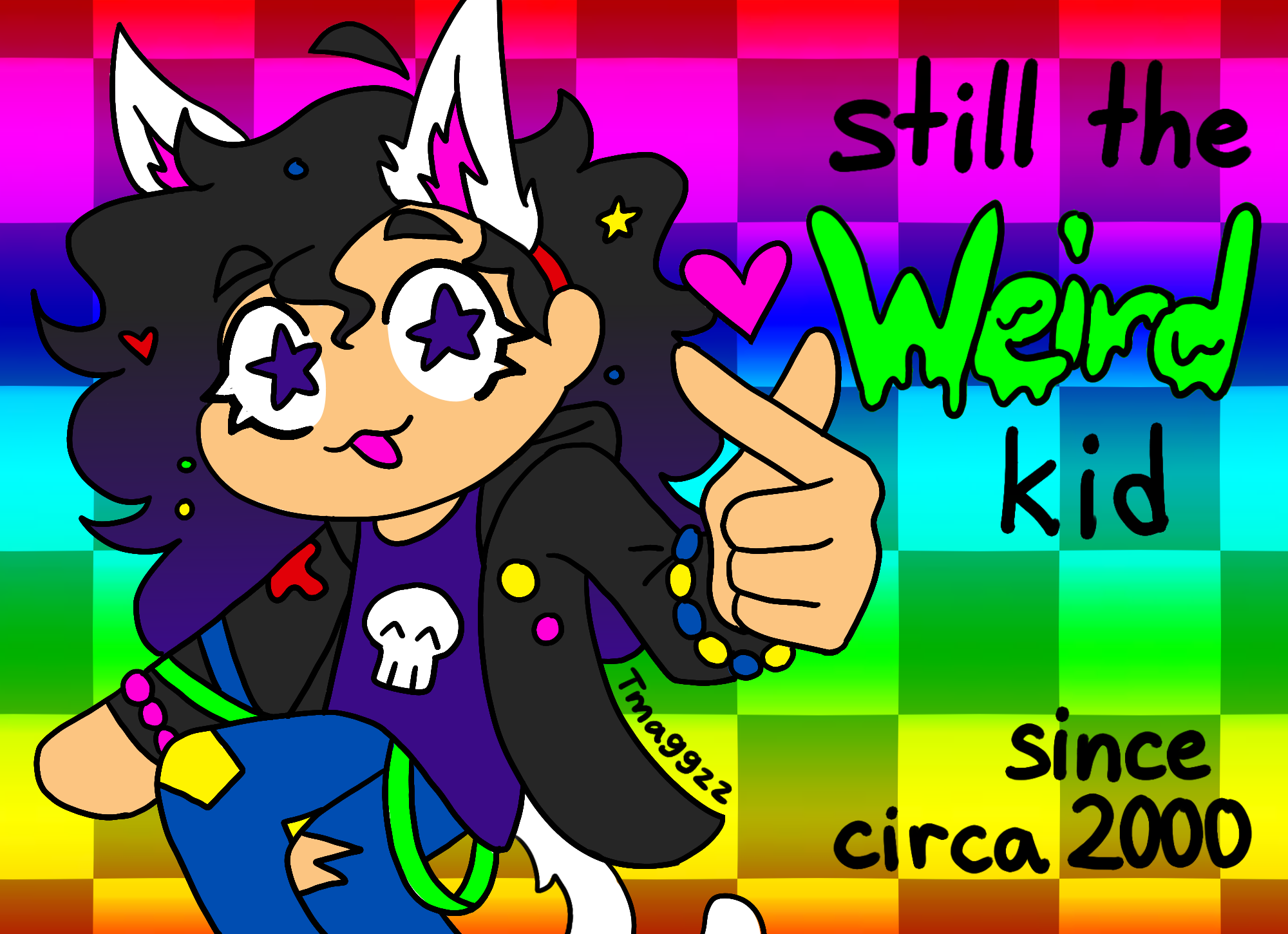 Weird Kid drawing, 08/2025

Cringe drawing that I also made into a blog stamp!