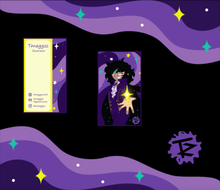 Personal Branding, 12/2023 Tmaggzz's letterhead, business card, and logo