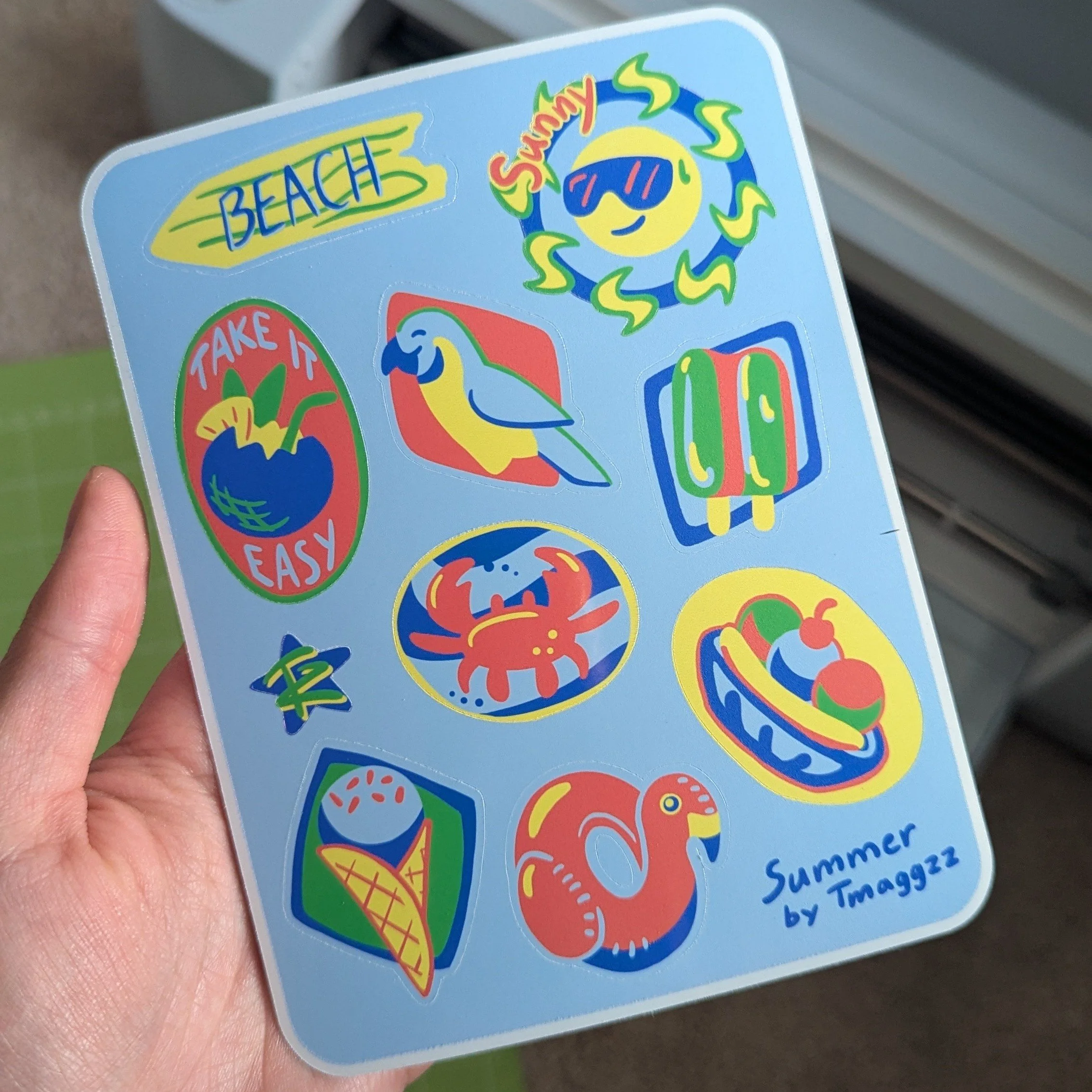 Beach Sticker Sheet
