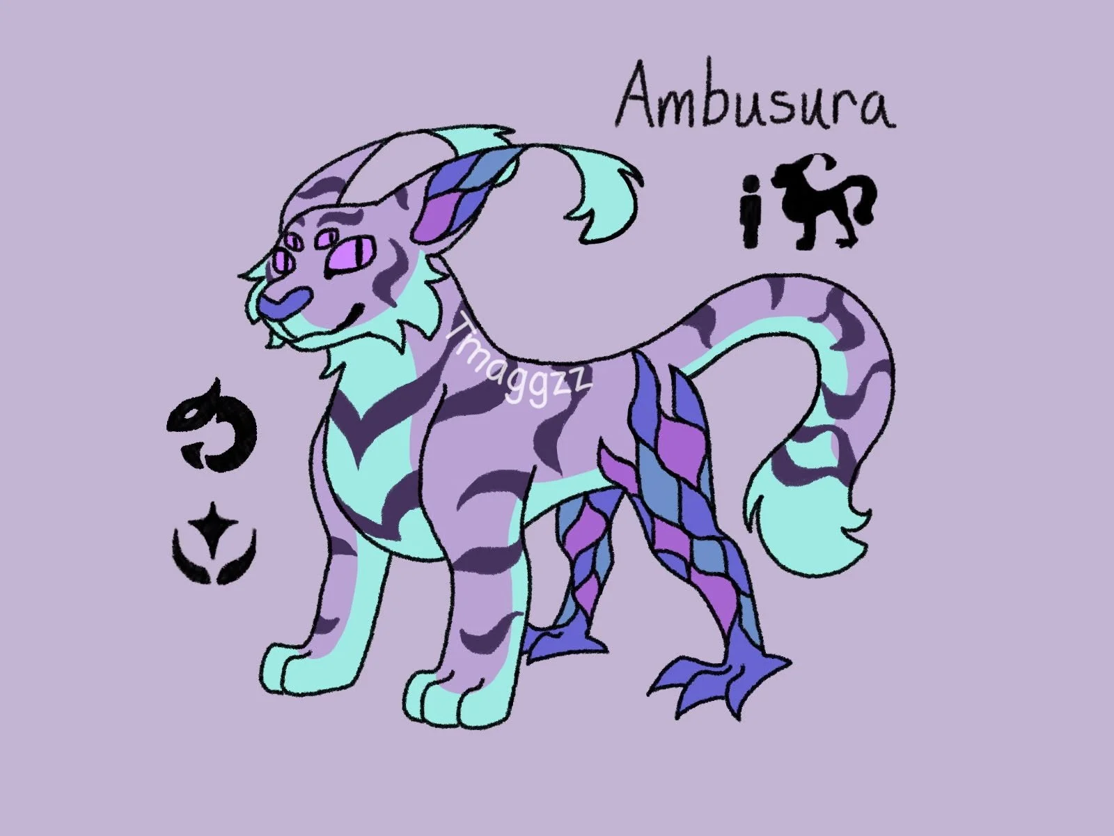 Ambusura (original fakemon), 06/2025

Ambusura live among the colorful foliage of their home region’s rainforests. The Pokemon’s ability to feed on non-organic material and its large size make it uniquely suited to clearing the rainforest of trash an