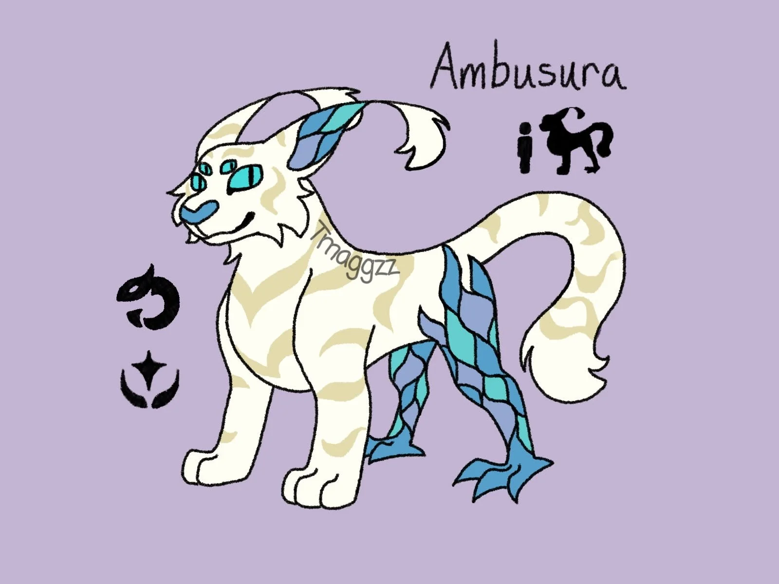 Ambusura shiny variant (original fakemon), 06/2025

The shiny color variant of my fakemon (fake Pokemon).