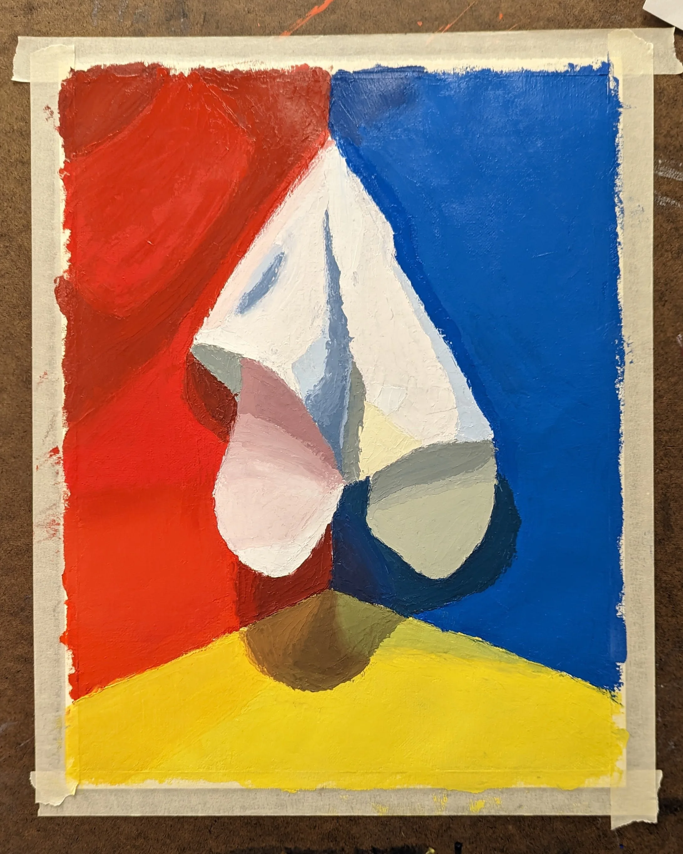 Object Still Life - Napkin, 03/2023 Oil on canvas