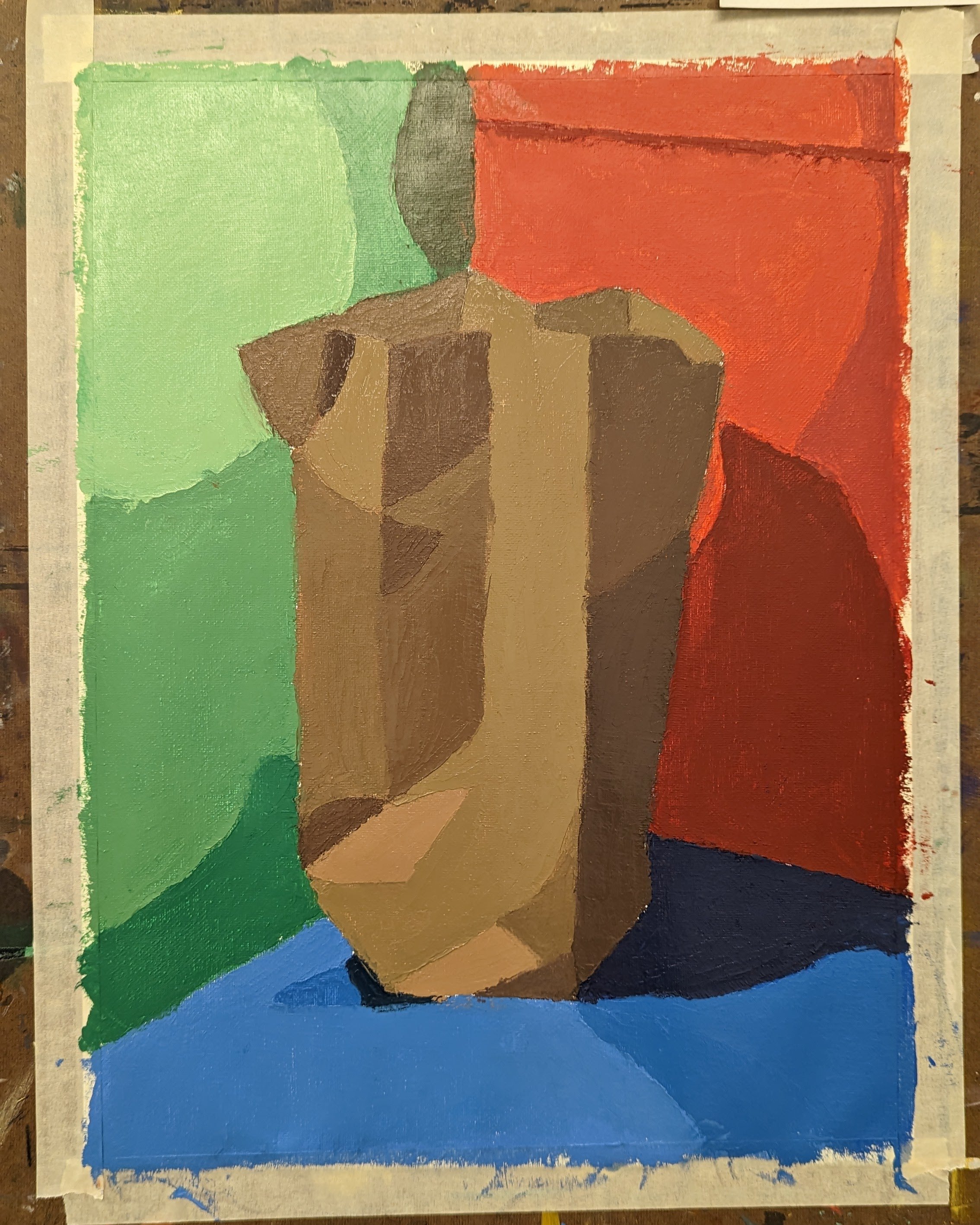 Object Still Life - Paper bag , 03/2023 Oil on canvas
