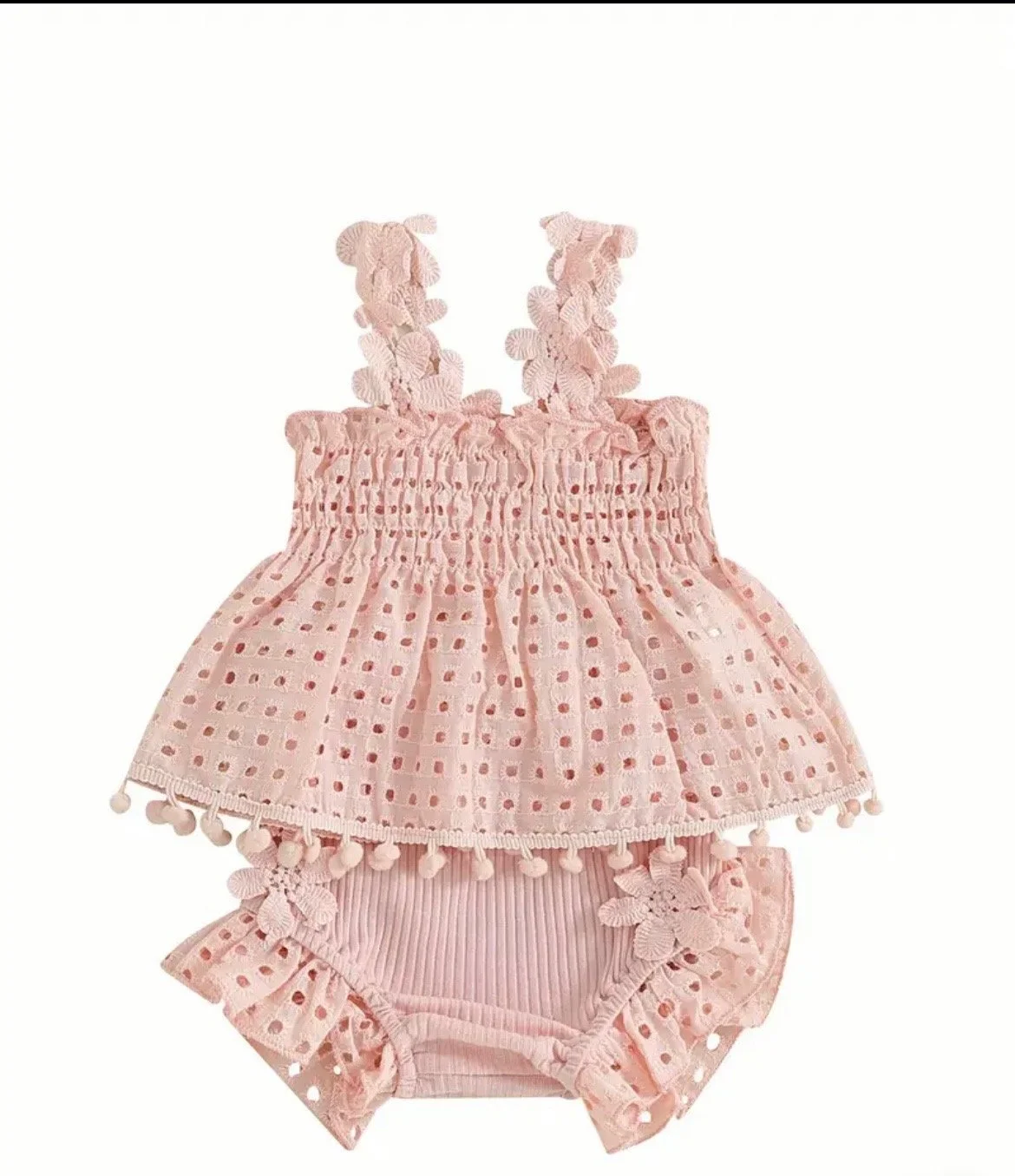 PEACH GIRLS 2 PIECE ROMPER SHORT SET.jpg