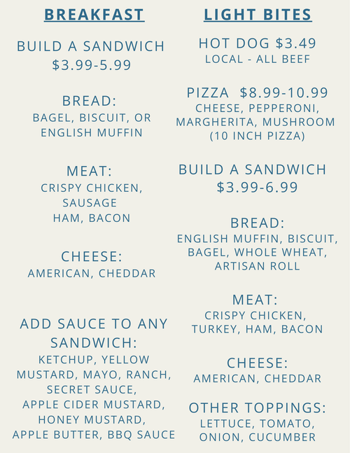 Services 1 — Mountain Gap Market