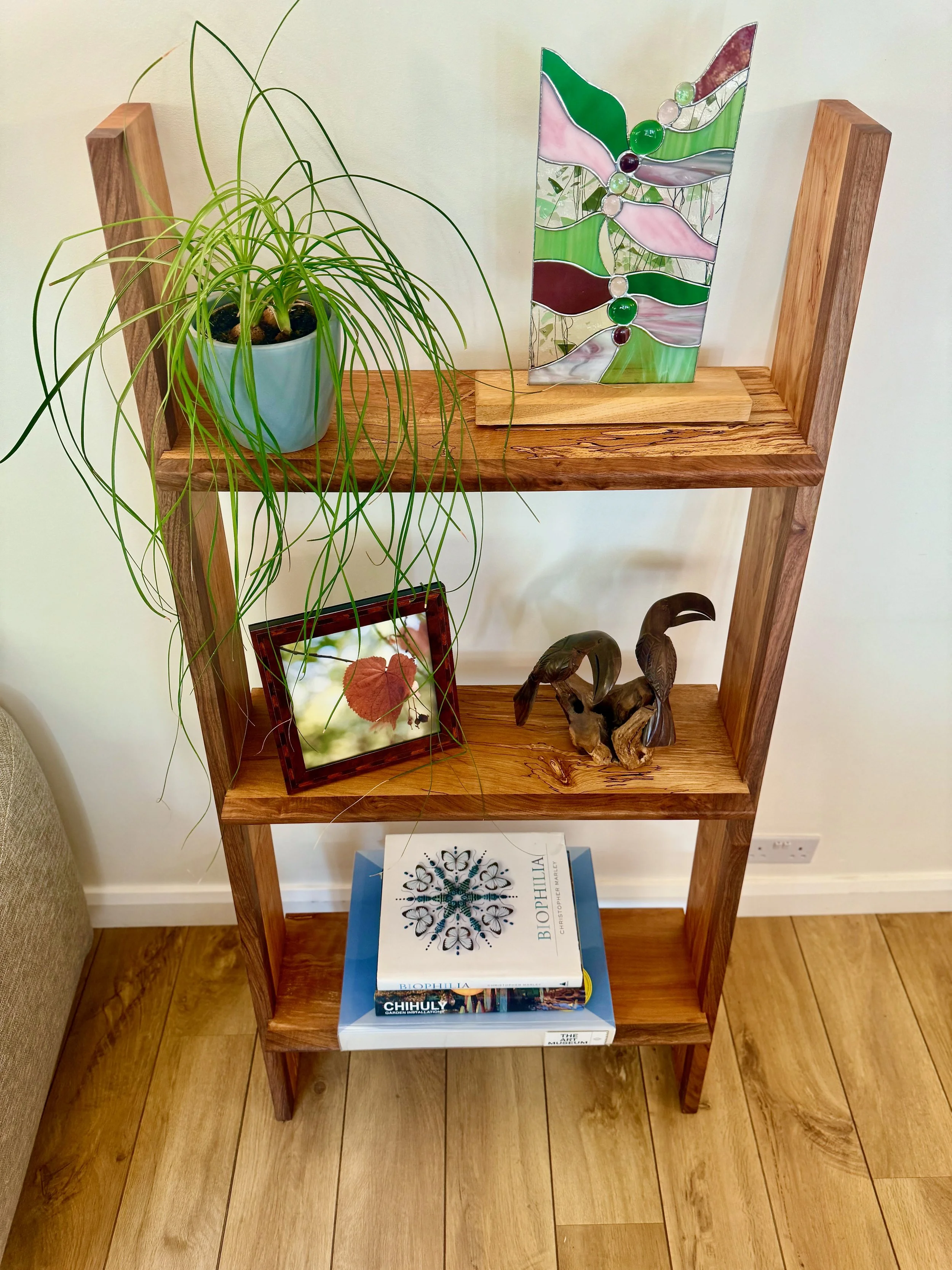 Handmade Furniture Ladder Shelf in situ 5