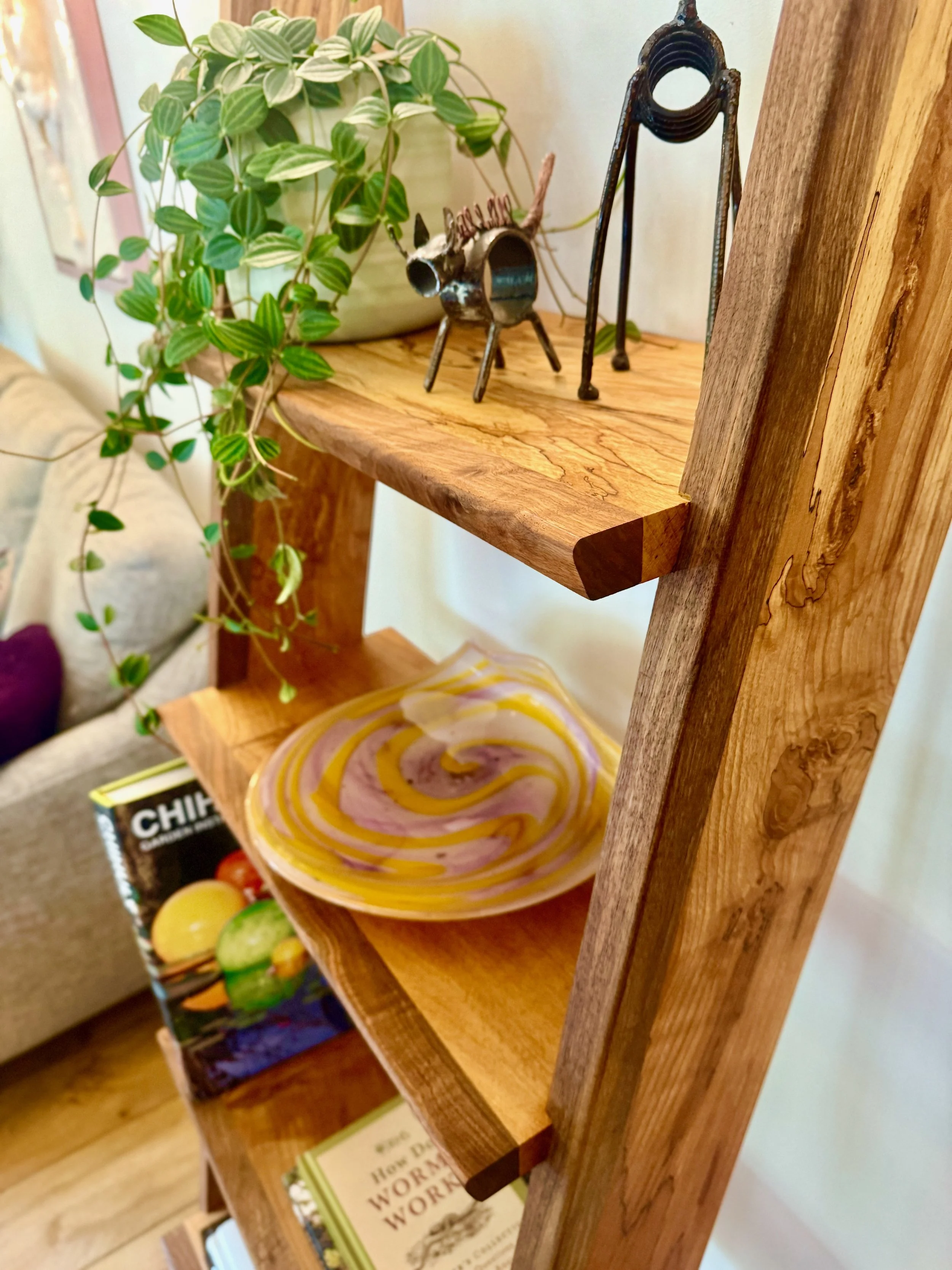 Handmade Furniture 4 Ladder Shelf in situ view 2