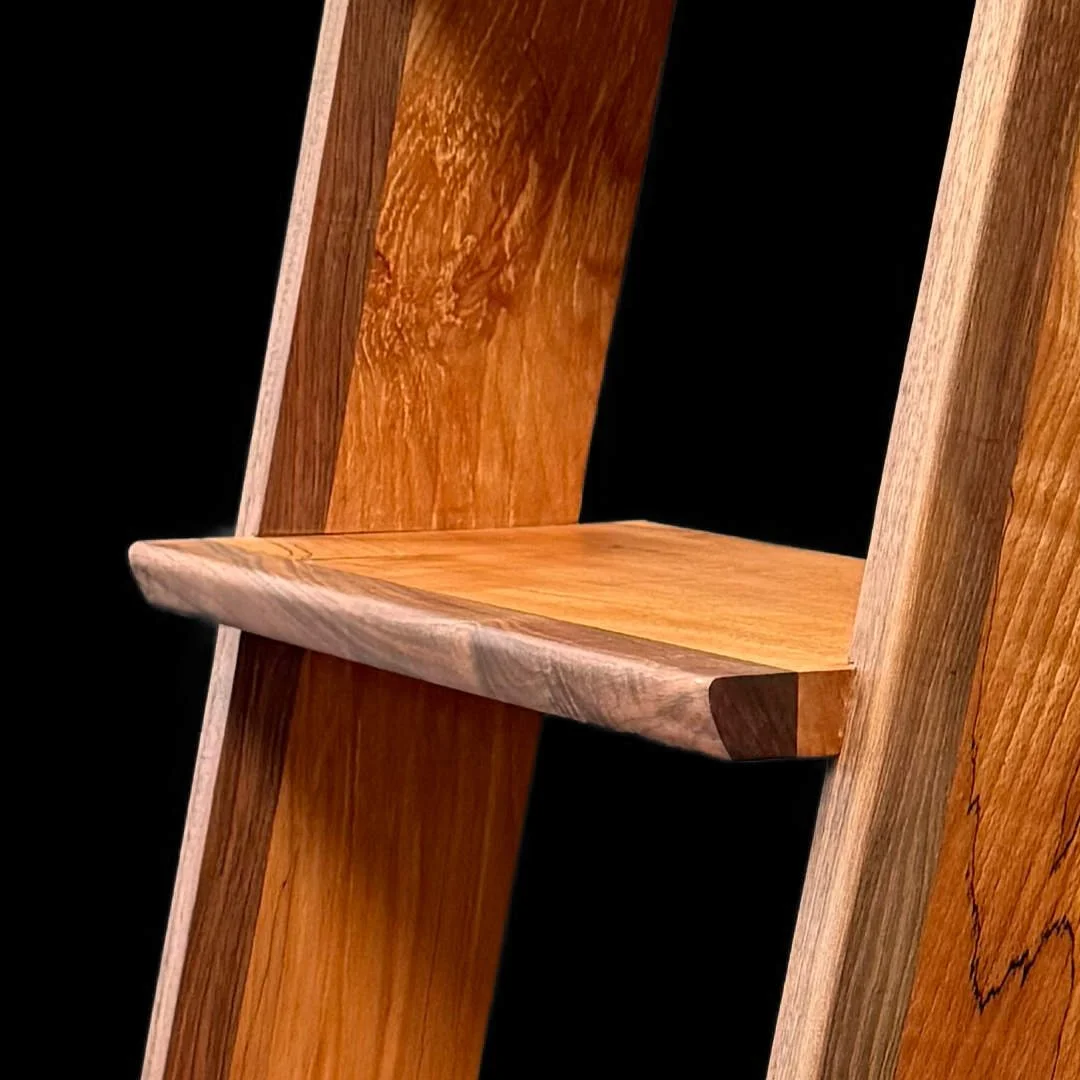 Handmade Furniture 4 Ladder Shelf close up