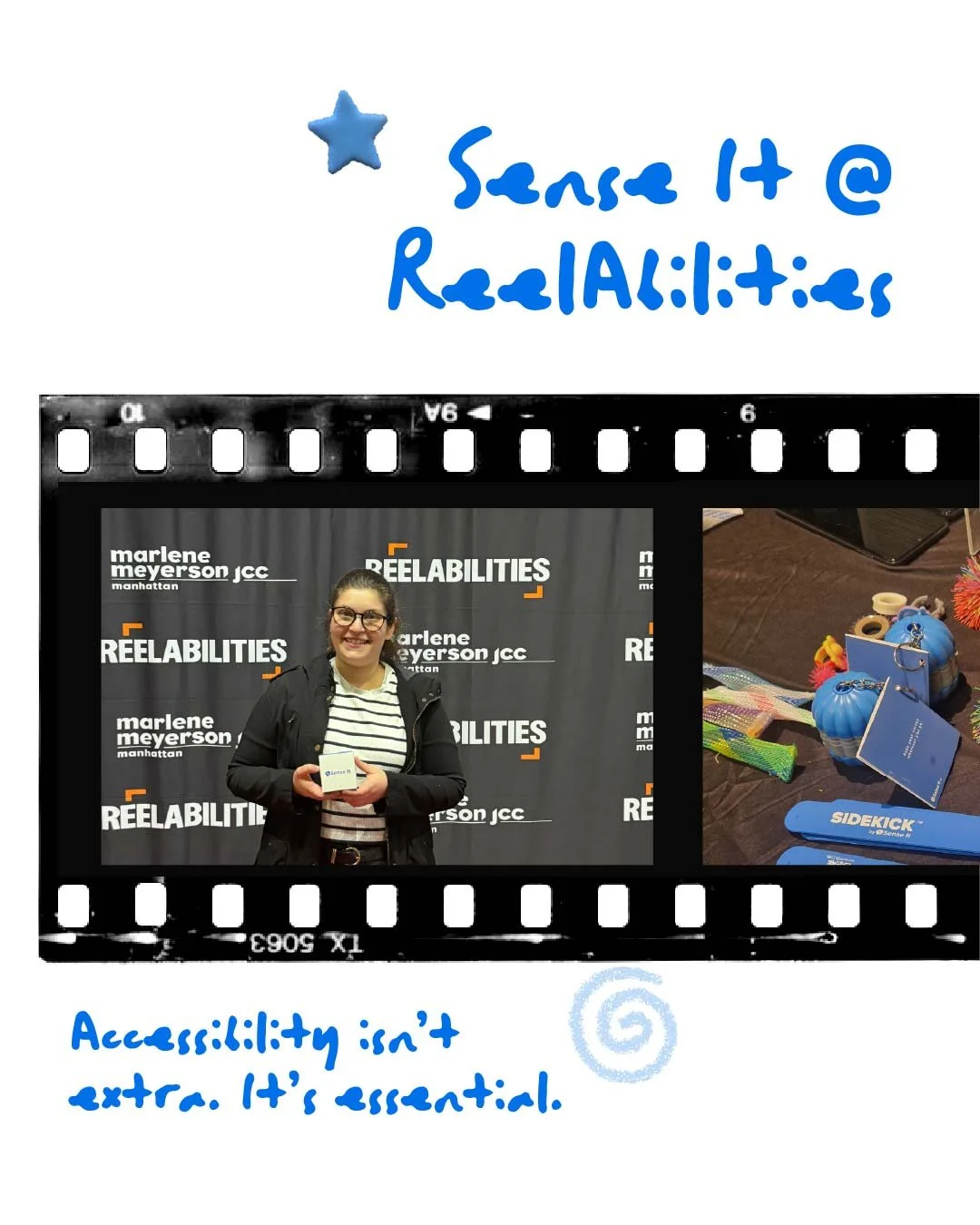 Sense It at @reelabilitiesny 🎬

Sidekick&trade; was part of the accessibility table this week!

People tried it, and stayed
because when something works, you feel it

How would you fidget? 

#ReelAbilities #AccessibilityMatters #SensorySupport #Neur