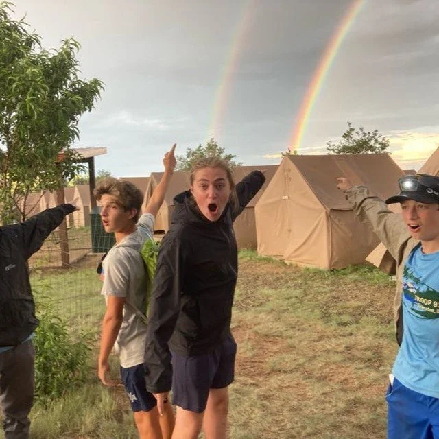 Ever seen a double rainbow? We did this summer at Philmont Scout Ranch, BSA's largest High Adventure base.