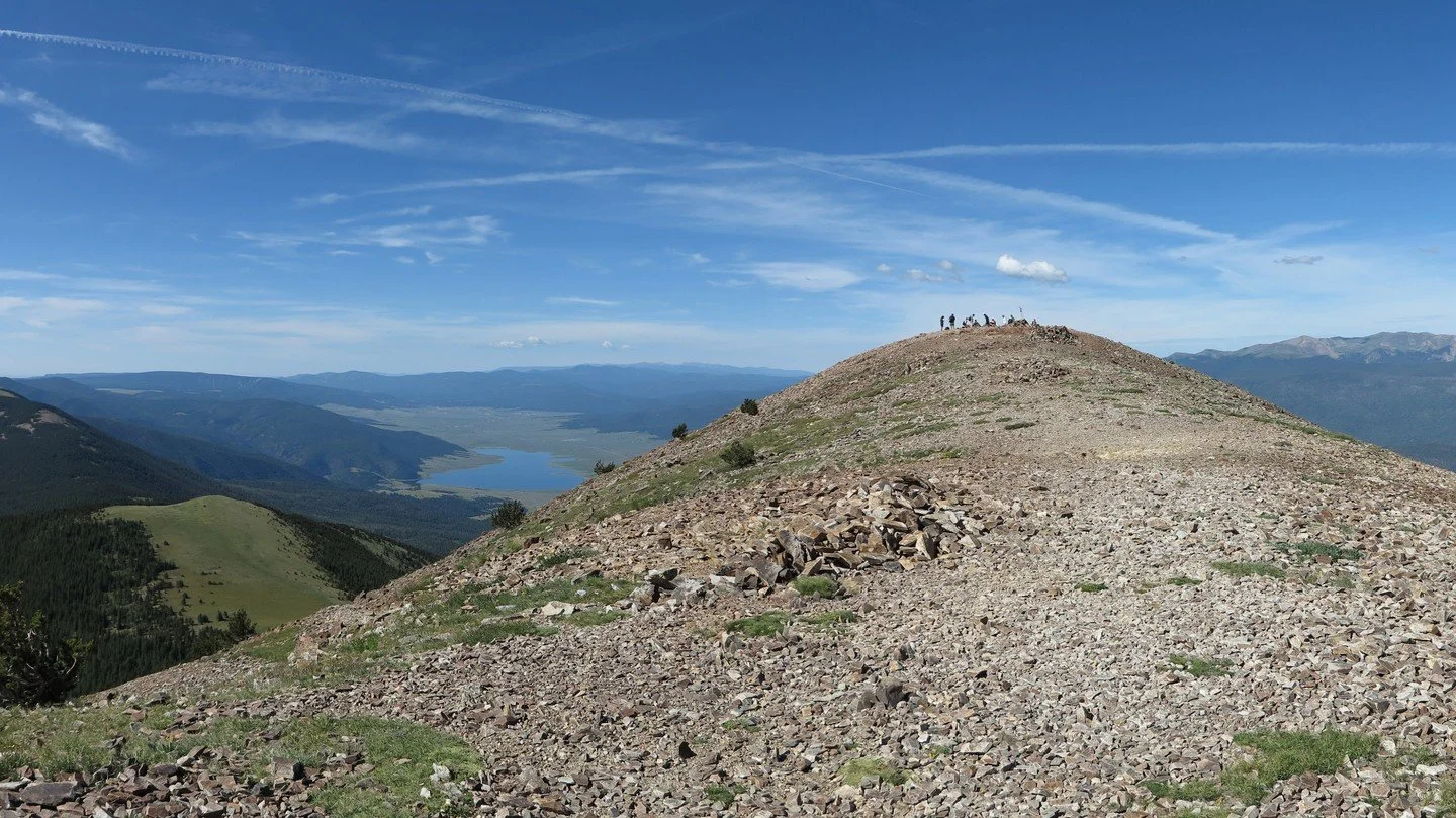 A partial view of the incredible panorama from Philmont Scout Ranch's Mt. Baldy. Taken by our crew this summer.
