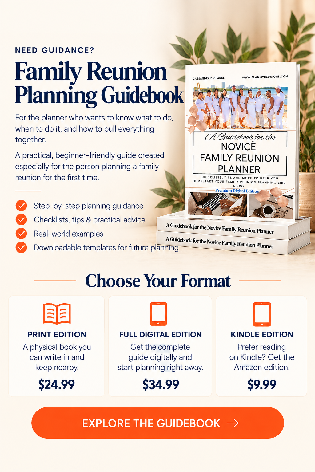 Family Reunion Planning Guidebook by Plan My Reunions