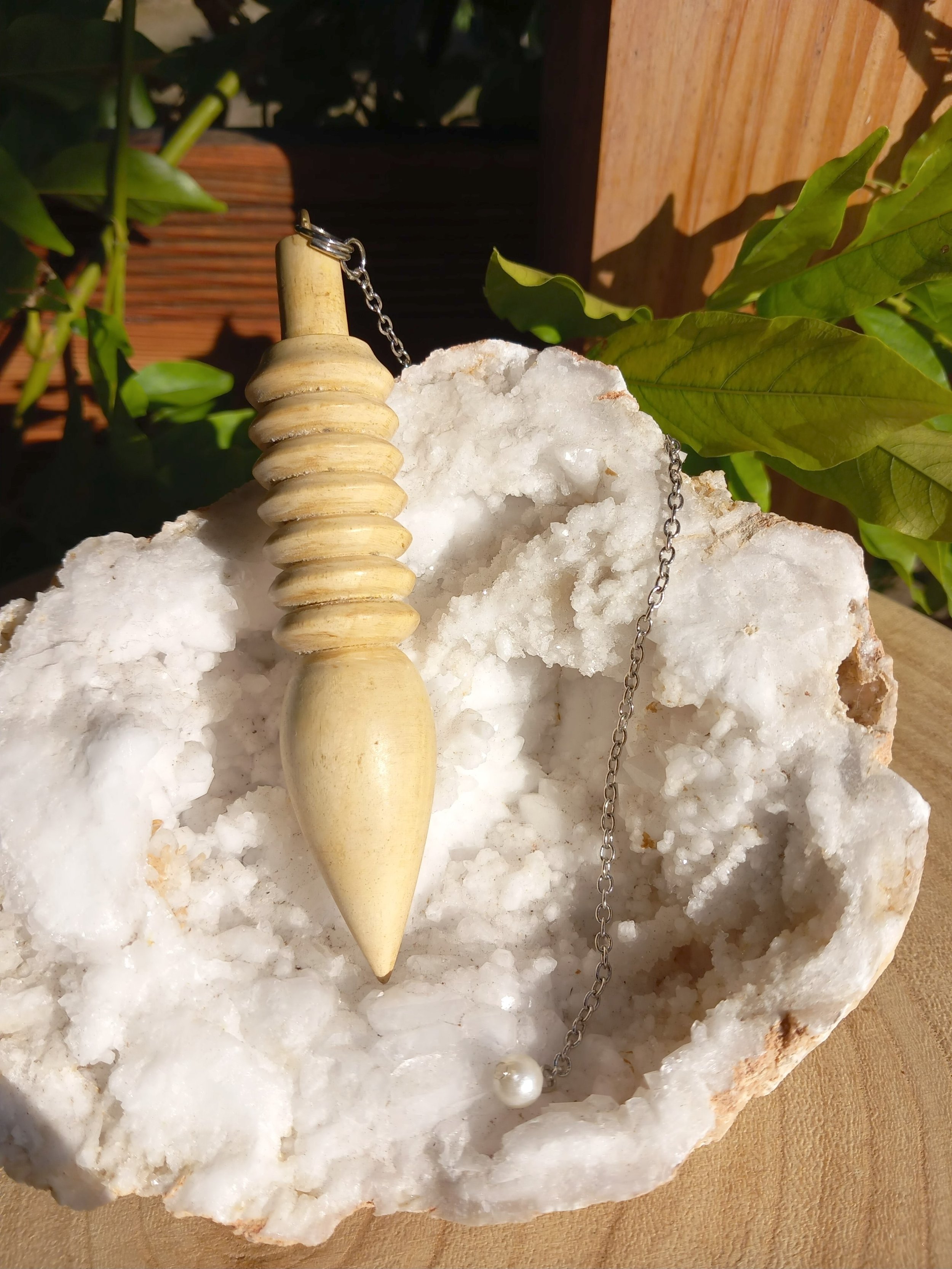 Pendule en bois 10 cm