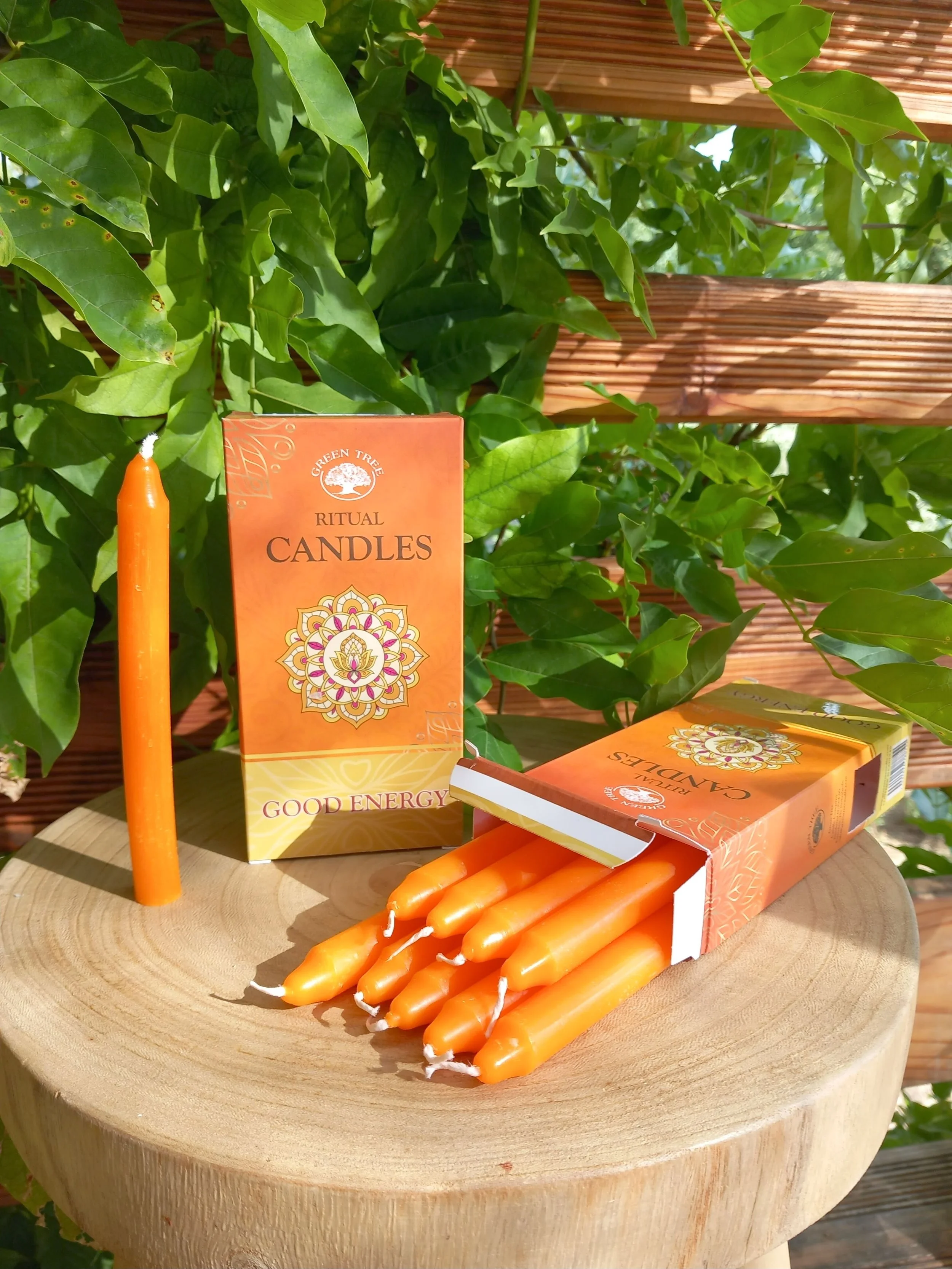 Bougies Good Energy Green Tree Orange