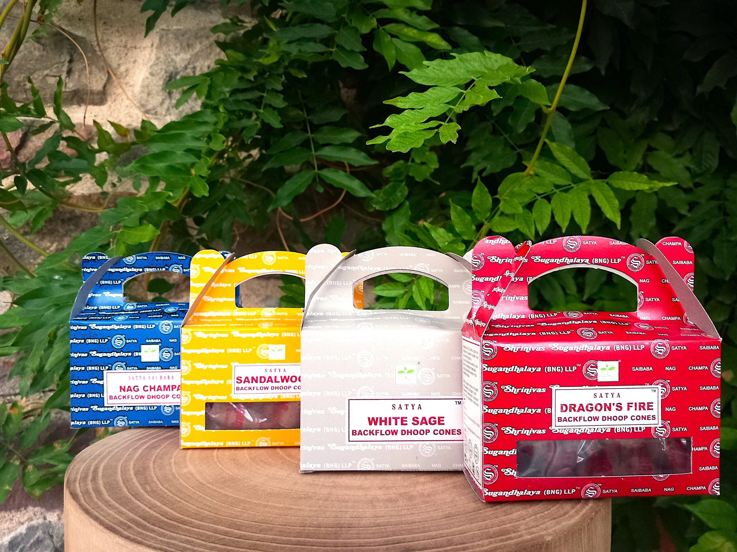 4 Coffrets cônes - Satya - Backflow