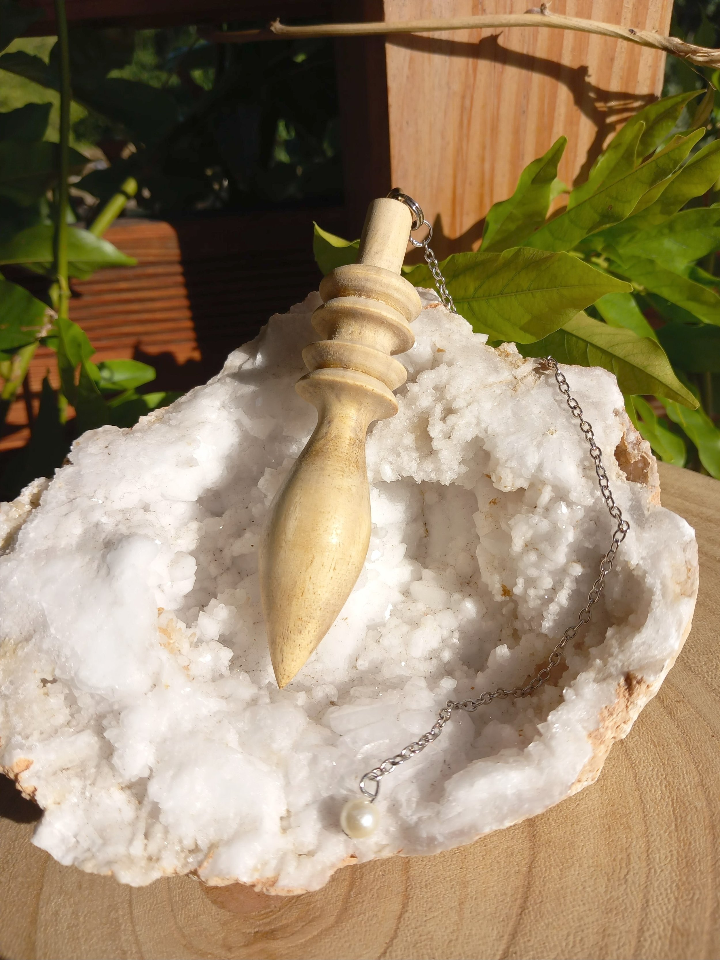 Pendule en bois  10 cm