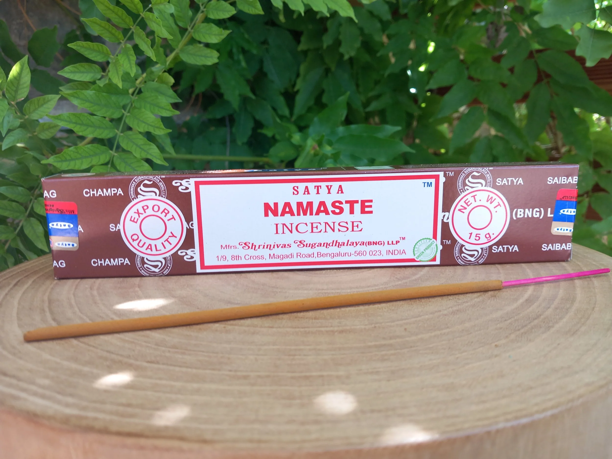 1 Paquet d'encens Namaste Satya