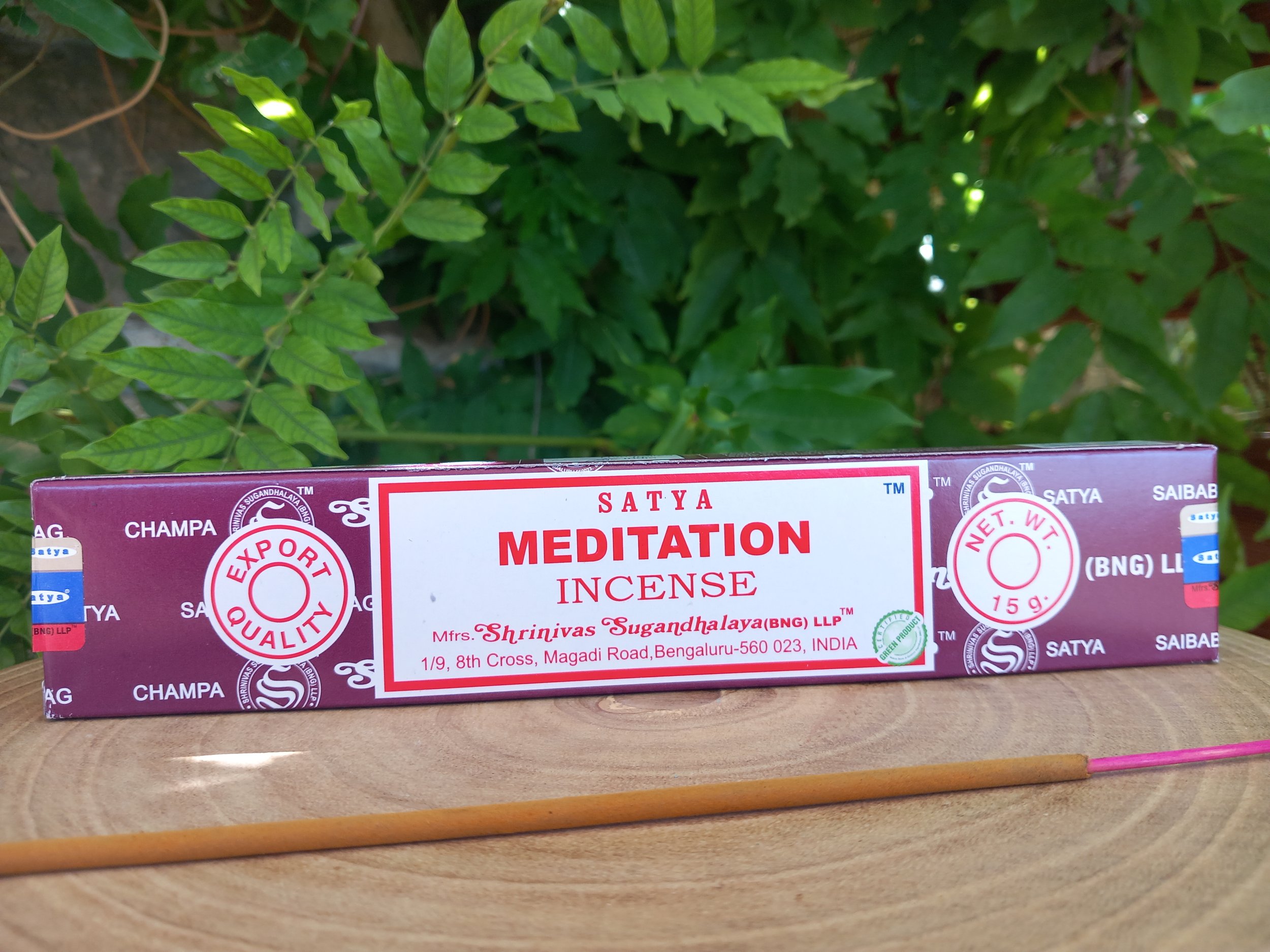 1 paquet d'encens méditation Satya