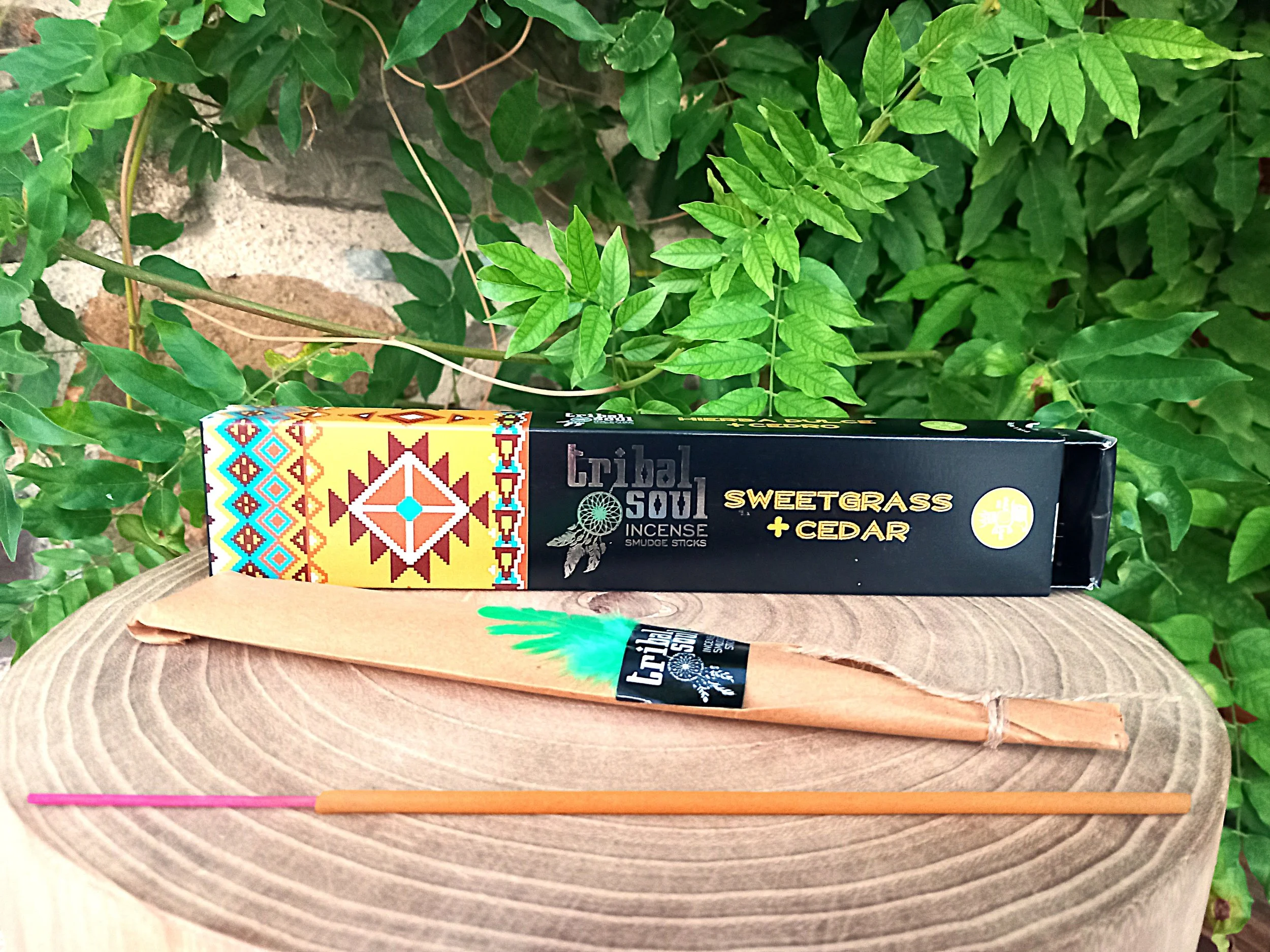 Sweetgrass & Cedar - Foin d'odeur & Cèdre - Bâtons d'encens - Tribal Soul