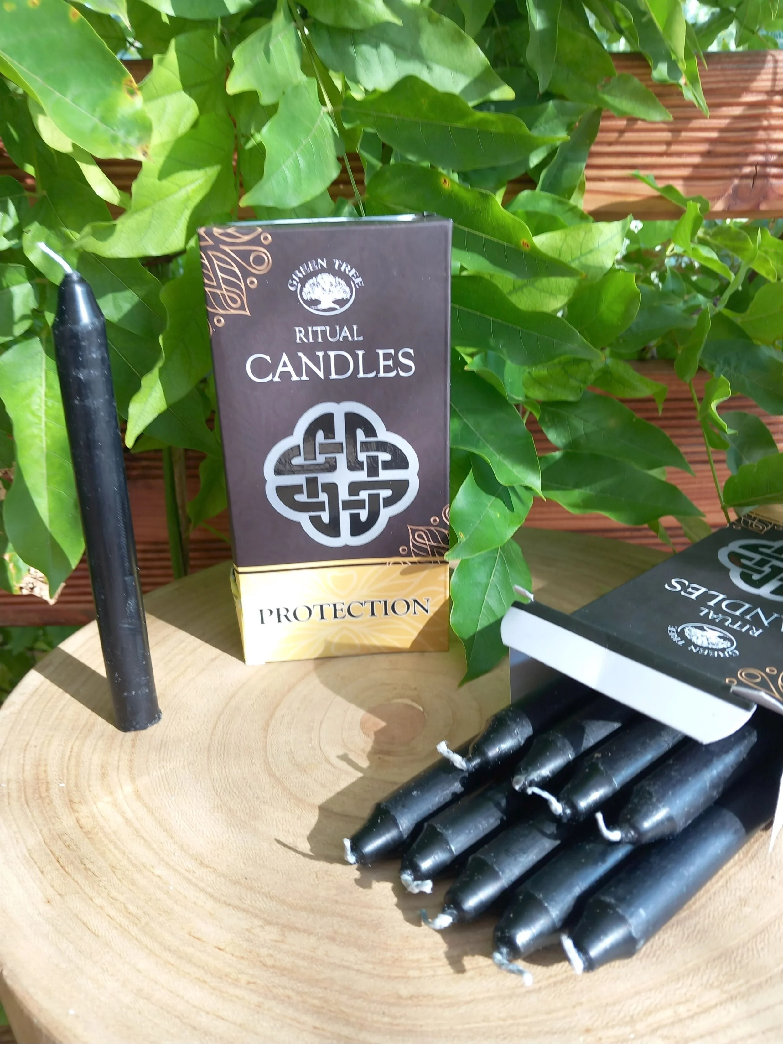 Bougies protection Green Tree noir