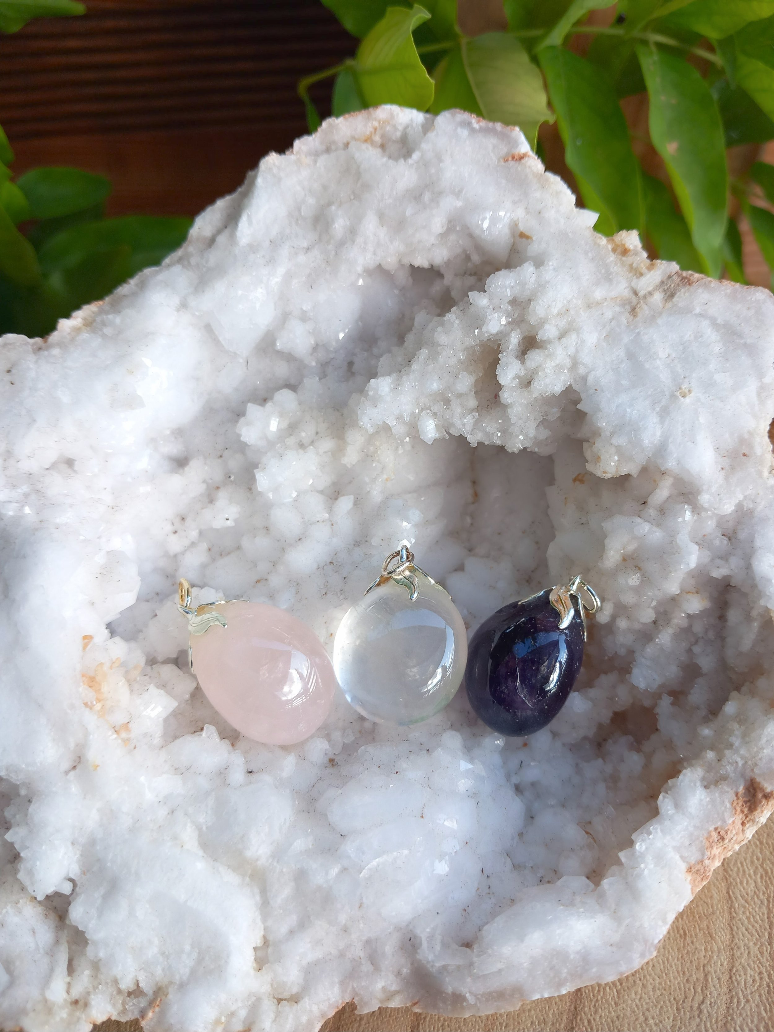 Lot de 3 Pendentifs Triangle d'Or - Holy Trinity Boules