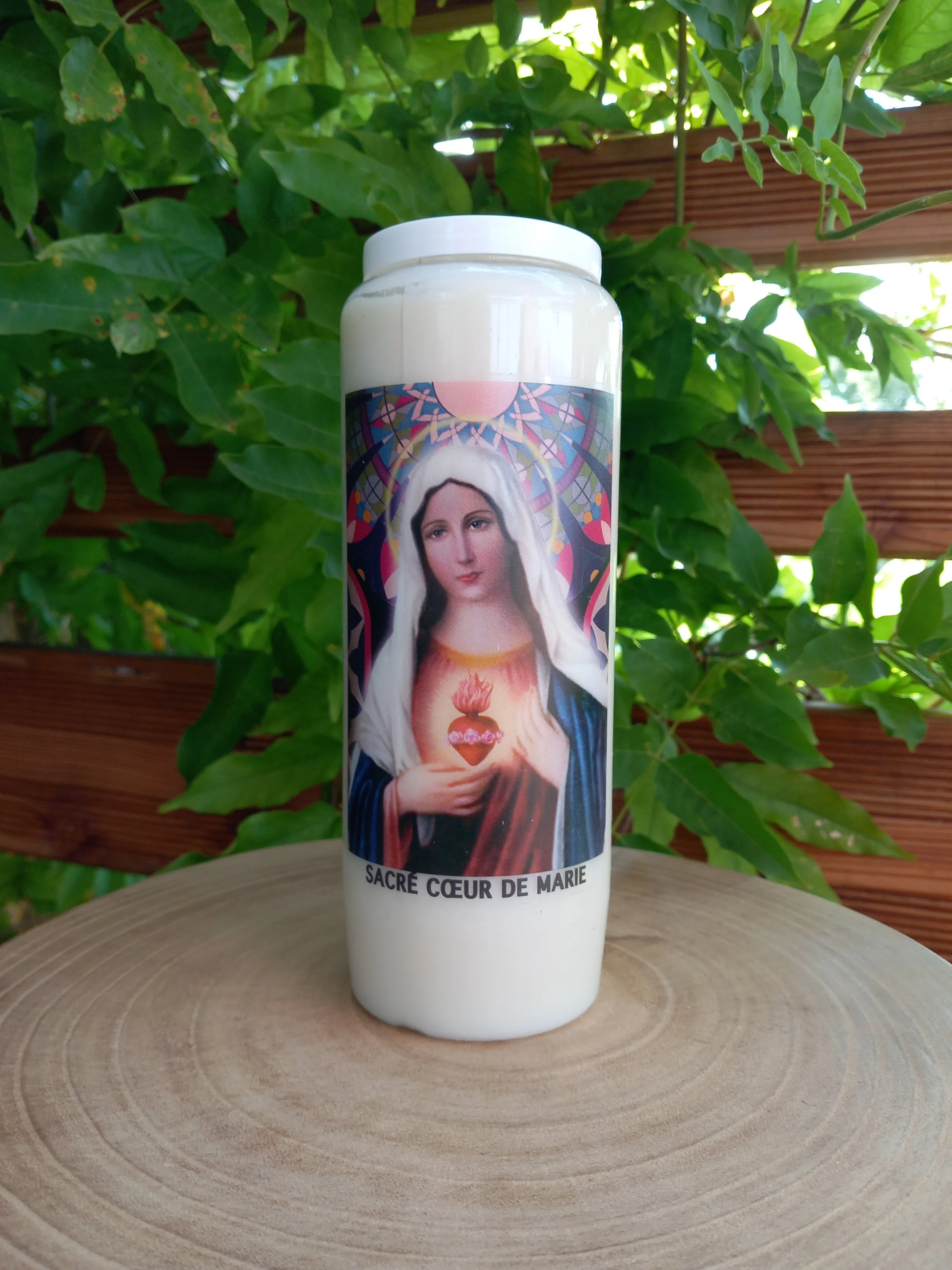 bougie neuvaine sacre coeur de marie