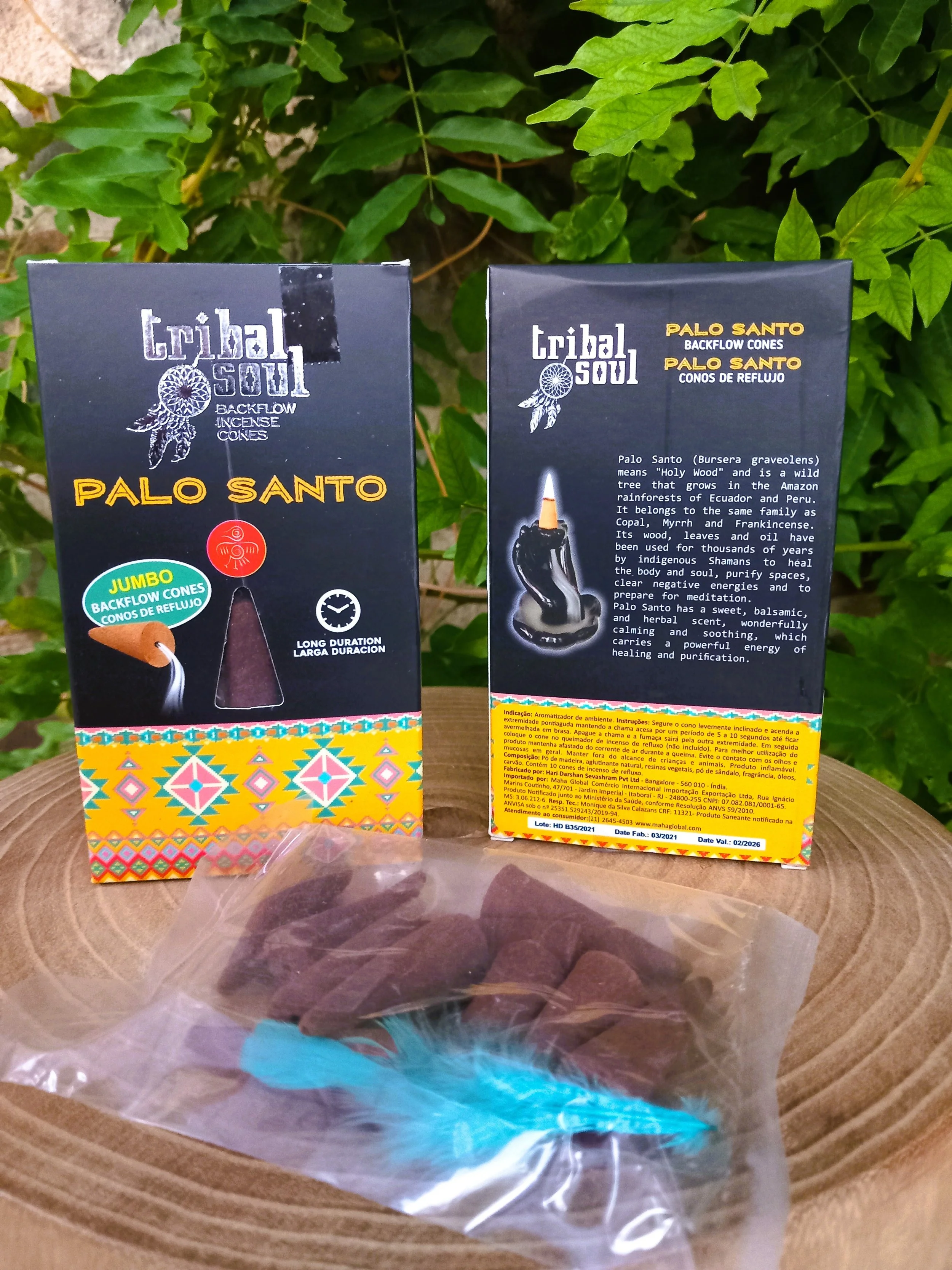 Palo Santo 1 Boîte de 10 cônes Tribal Soul - Jumbo Palo Santo