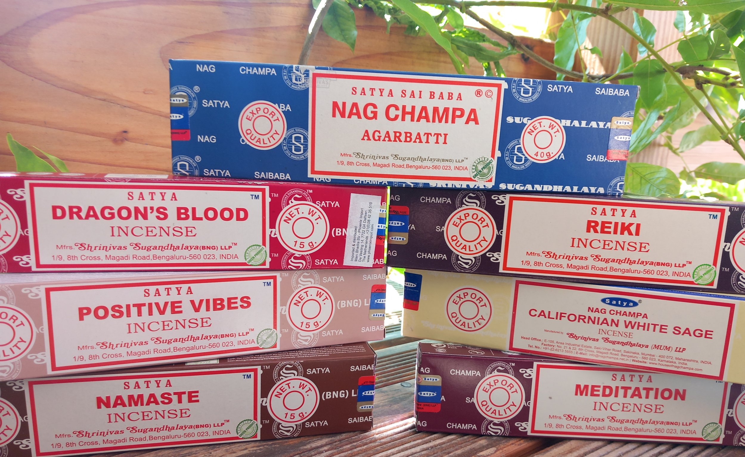 Pack encens Satya 7 parfums