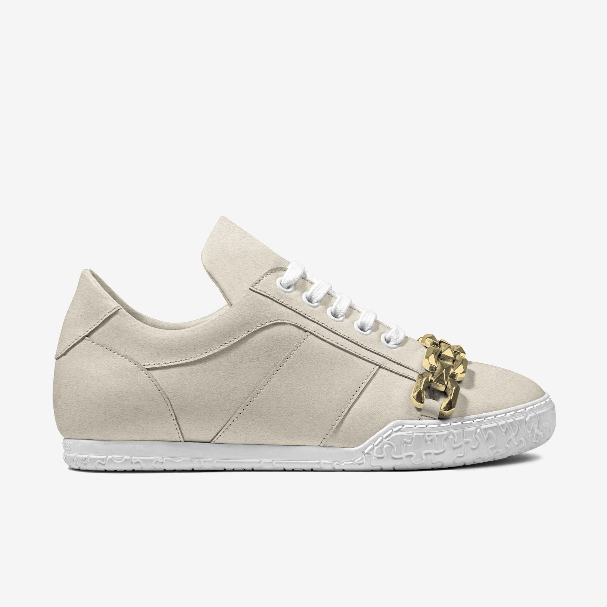 Womens Épure Chaîne Low Minimal Metal Sneaker