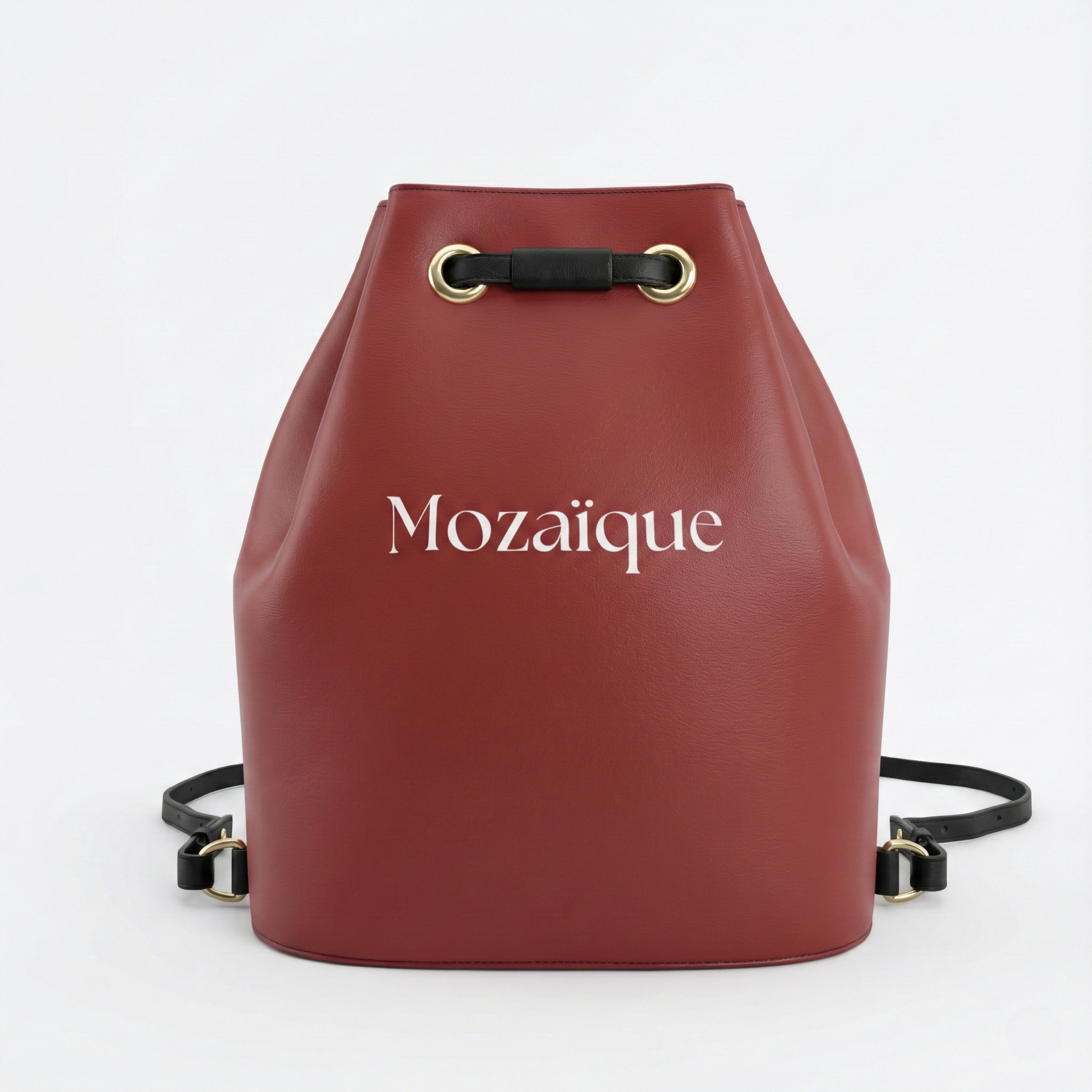 Nappa Leather Drawstring Bucket Backpack