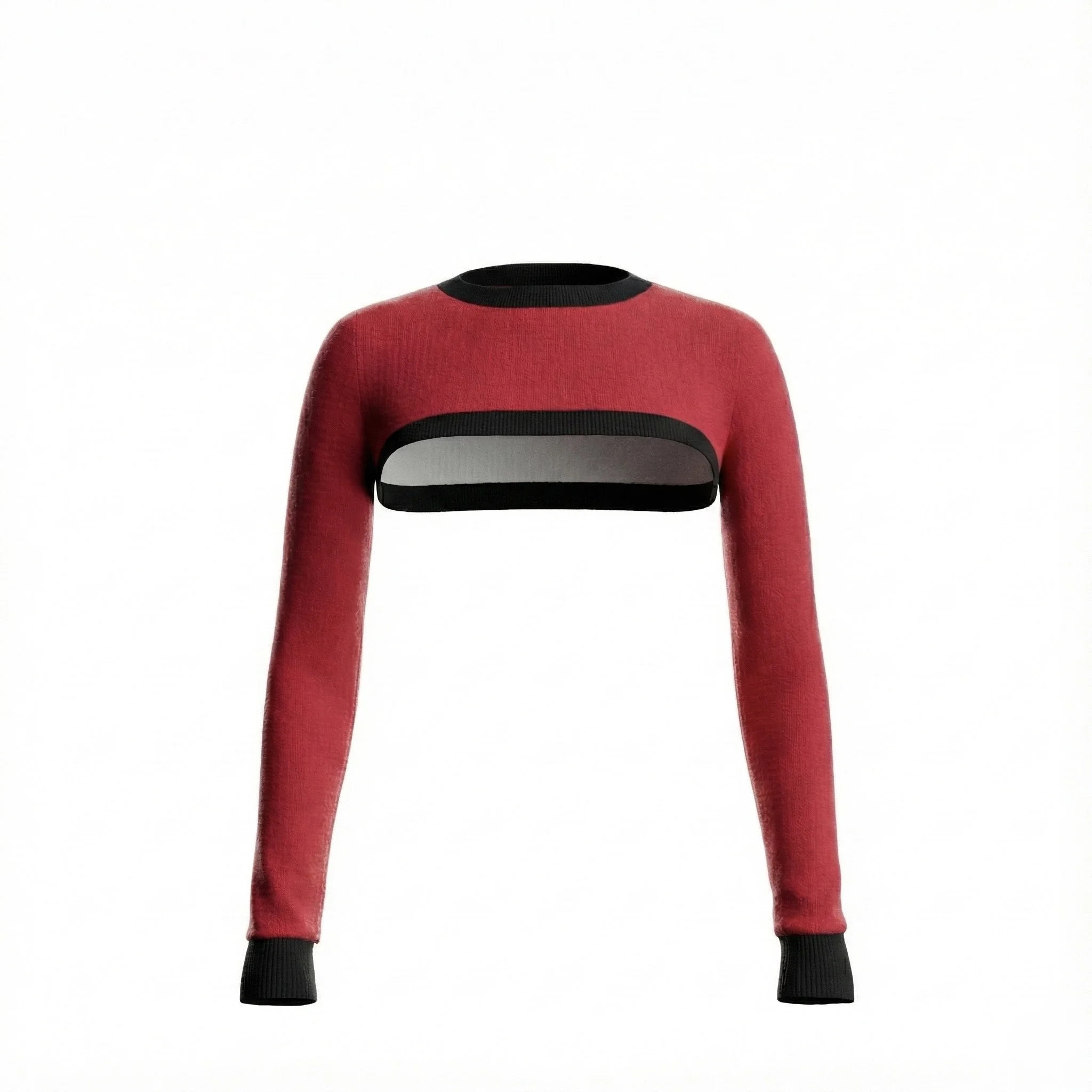 Crewneck Shrug Knit Top