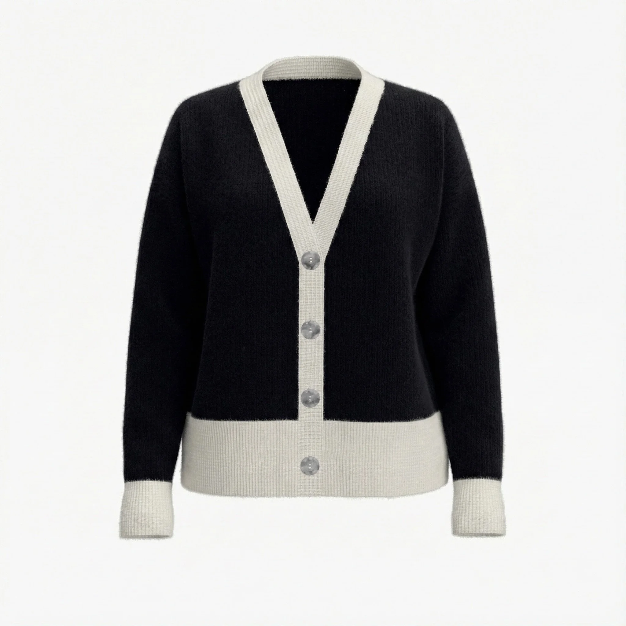 Lunère Fine-Knit Cardigan