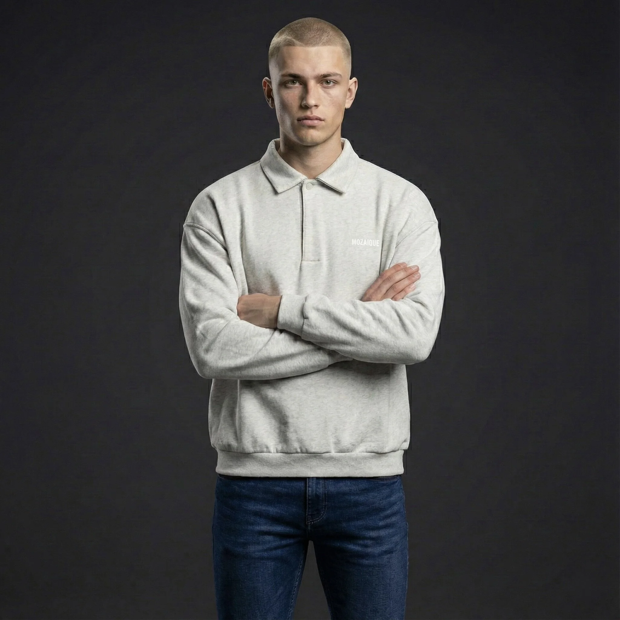 MONOLITH — Heavyweight Fleece Polo Sweatshirt 2.jpeg
