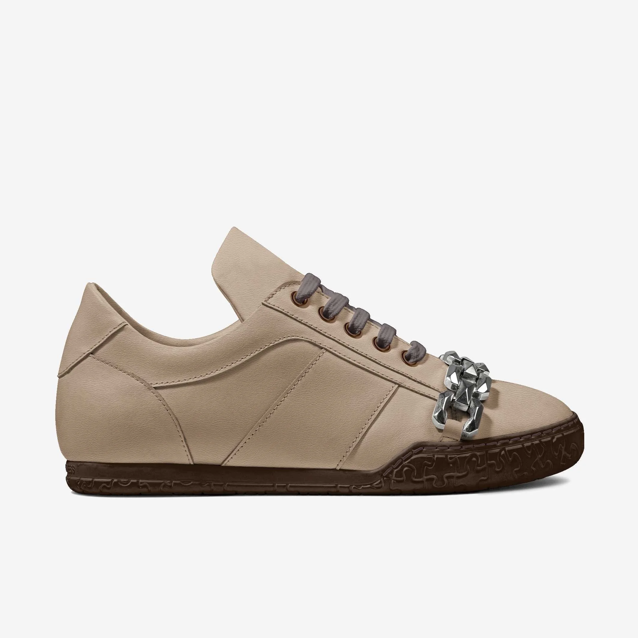 Men’s Épure Chaîne Low Minimal Metal Sneaker