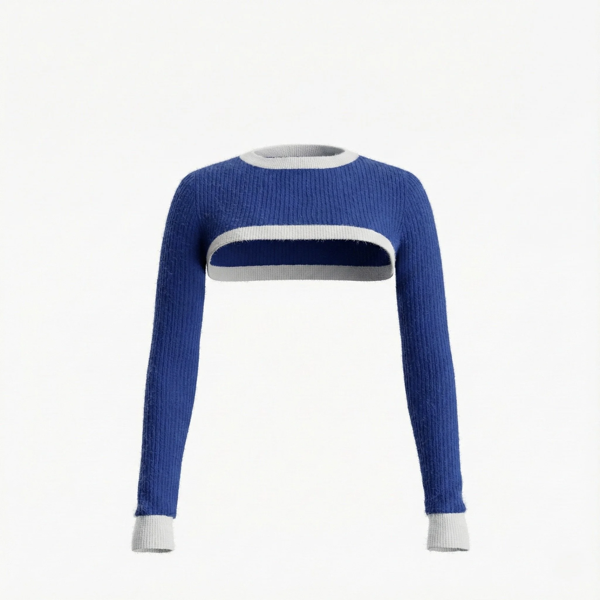 Crewneck Shrug Knit Top