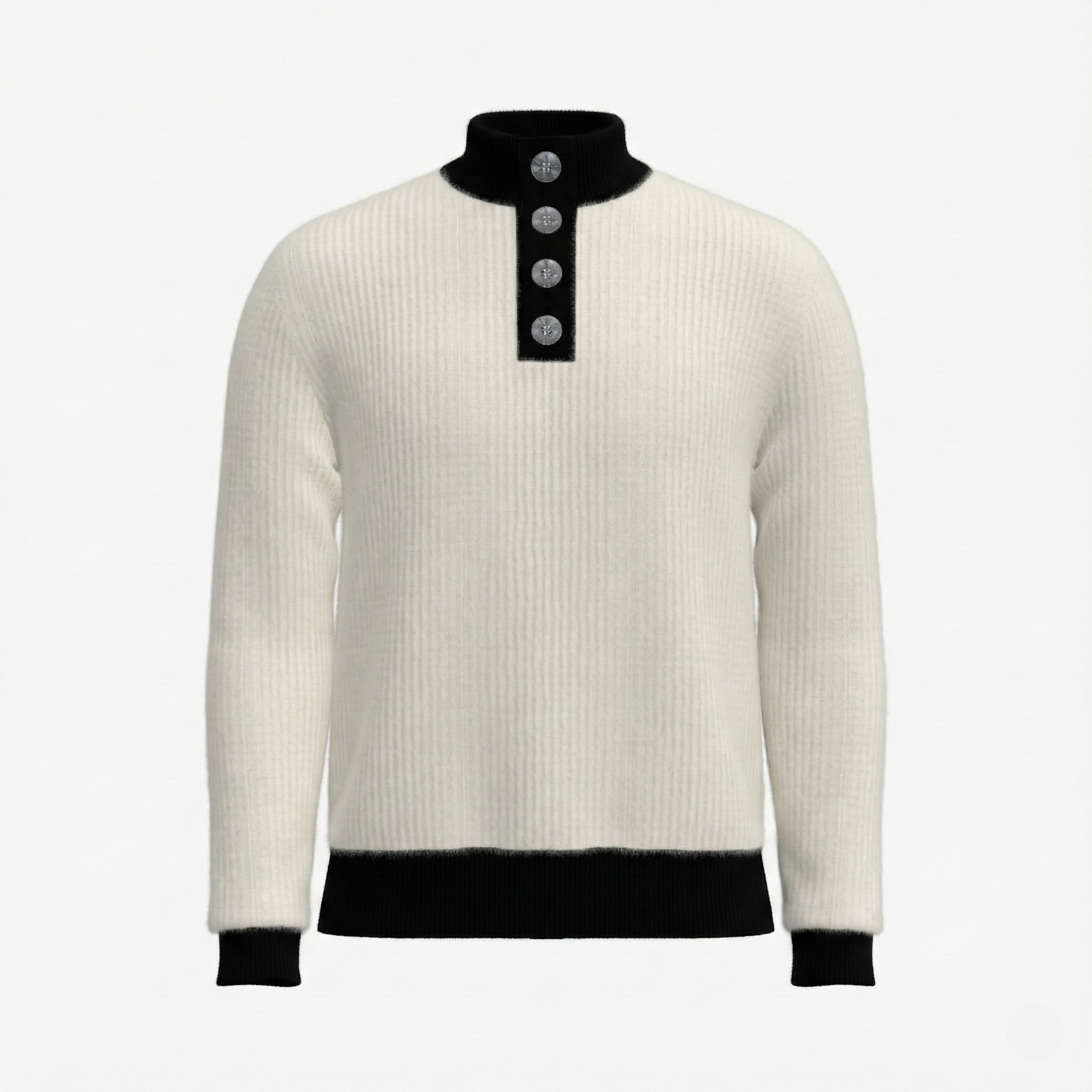 Le Col Sculpté  Cashmere Mock Neck Pullover