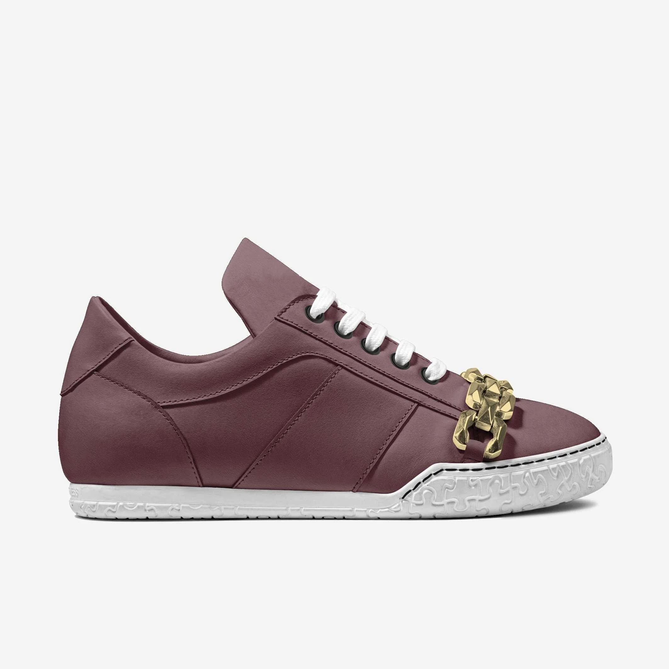 Womens Épure Chaîne Low Minimal Metal Sneaker