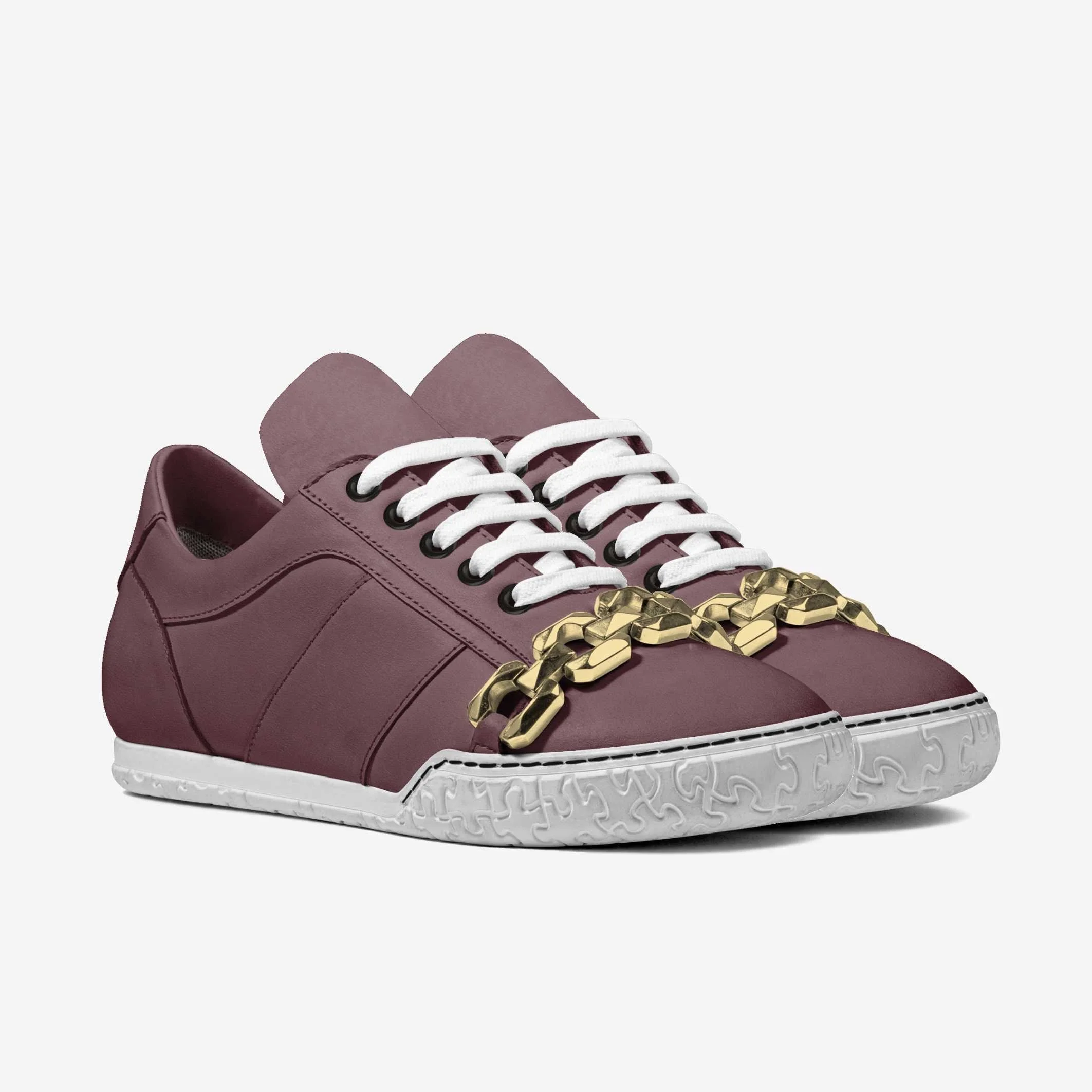 Womens Épure Chaîne Low Minimal Metal Sneaker