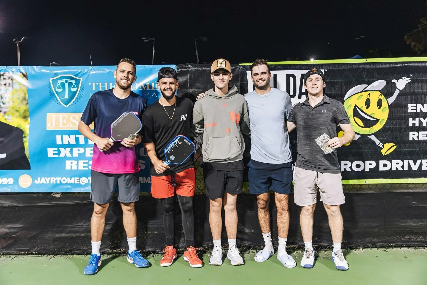 Congrats to our Men&rsquo;s Doubles CHAMPS 🏆 @emolinita &amp; @juanca.saez &mdash; $1,400 in their pockets, @jake.bower &amp; @jacobbucher_pb taking second for $600, 24 teams sold out&hellip; $50 into $2K, the Pickle Wars way. 🔥